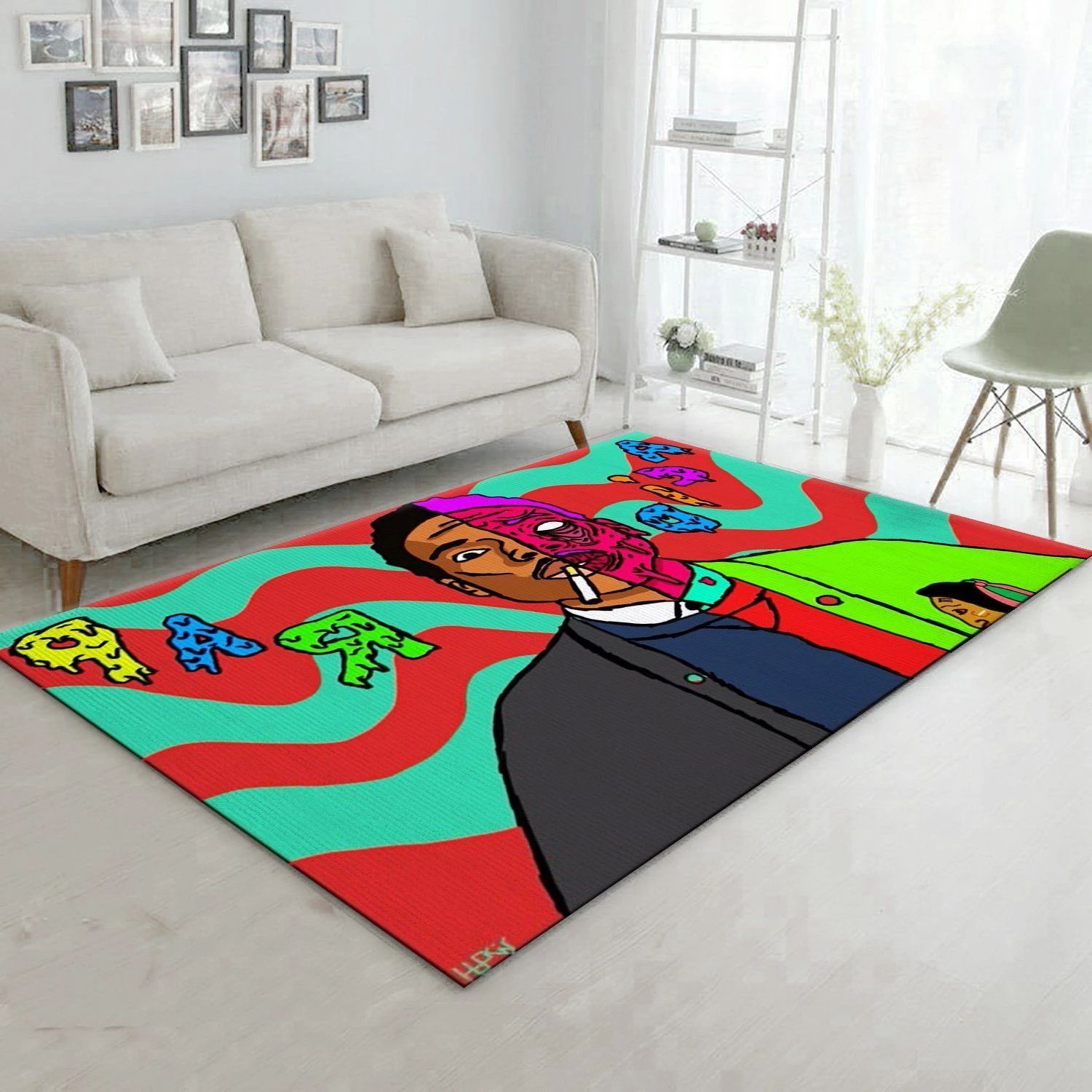 Rap Acid Rug Living Room Rug Family Gift US Decor - Indoor Outdoor Rugs