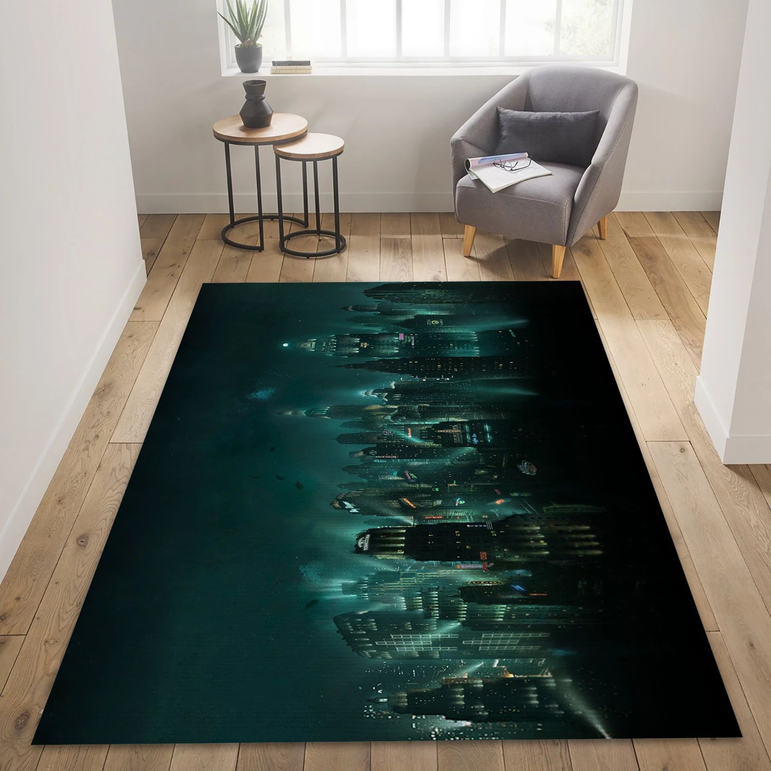 Rapture City Video Game Reangle Rug