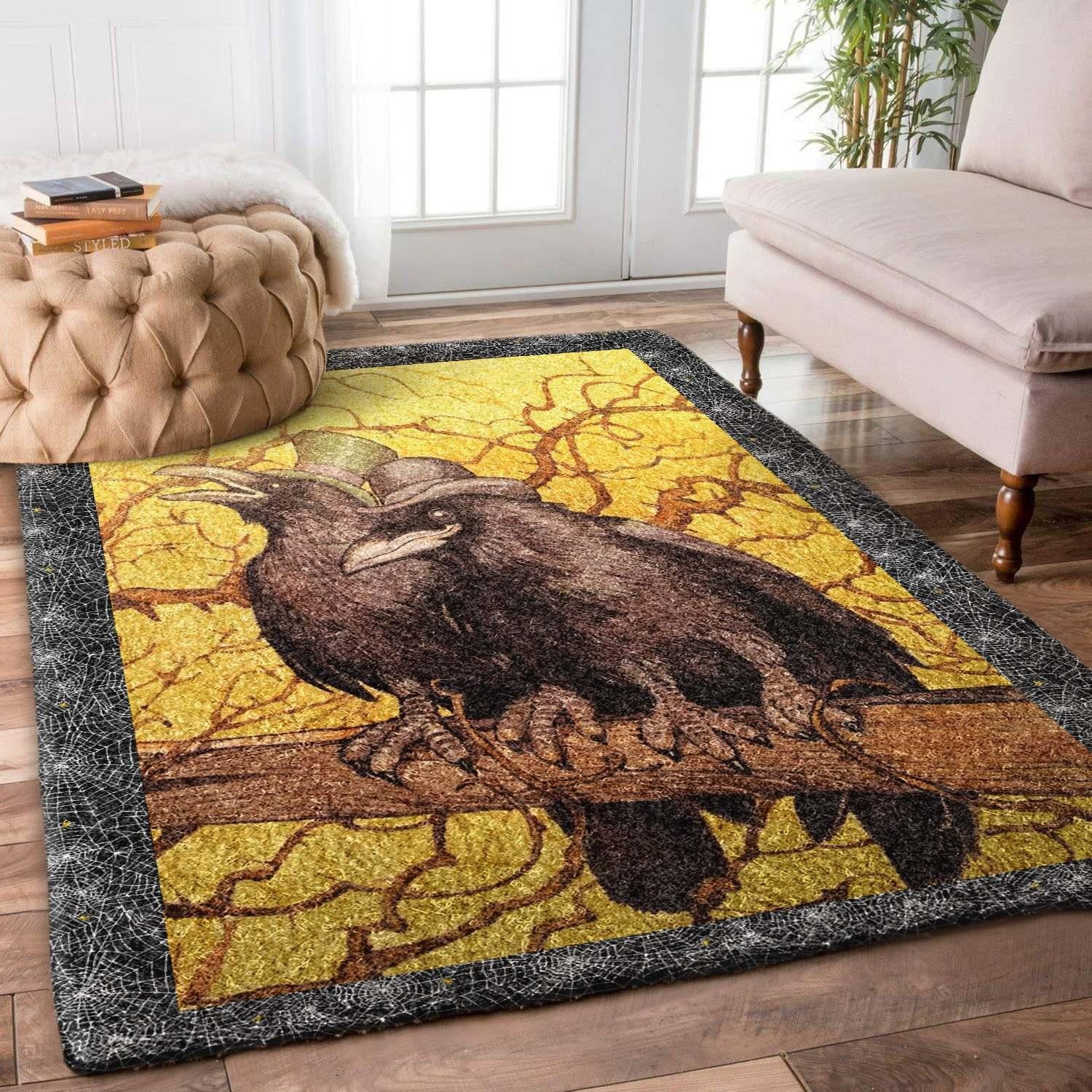 Raven Rug Chrismas Gift - Indoor Outdoor Rugs