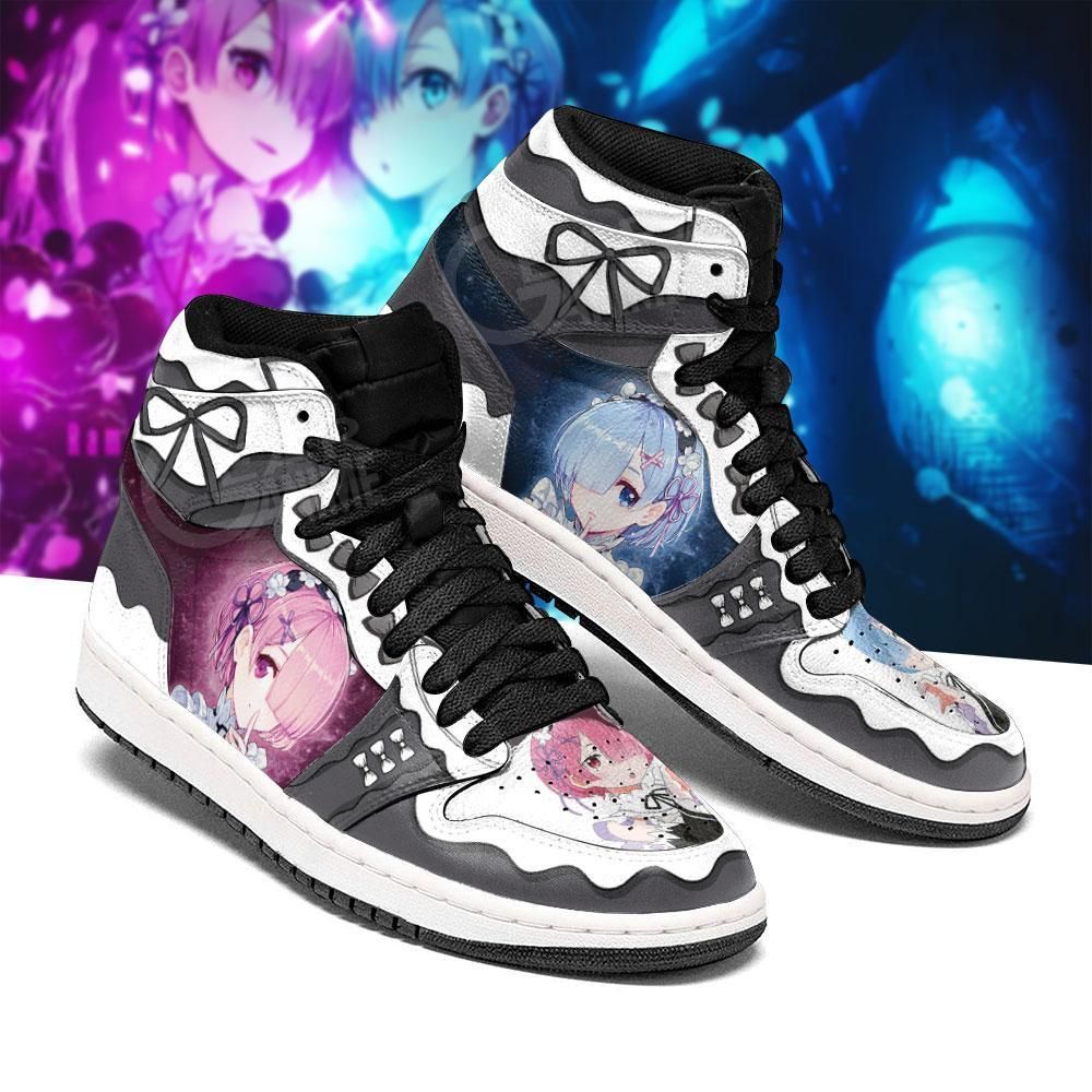 Re Zero Rem Ram Starting Life In Another World Custom Air Jordan Shoes Sport Sneakers