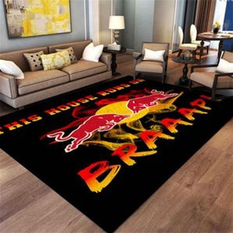 Red Bull Rug - Indoor Outdoor Rugs