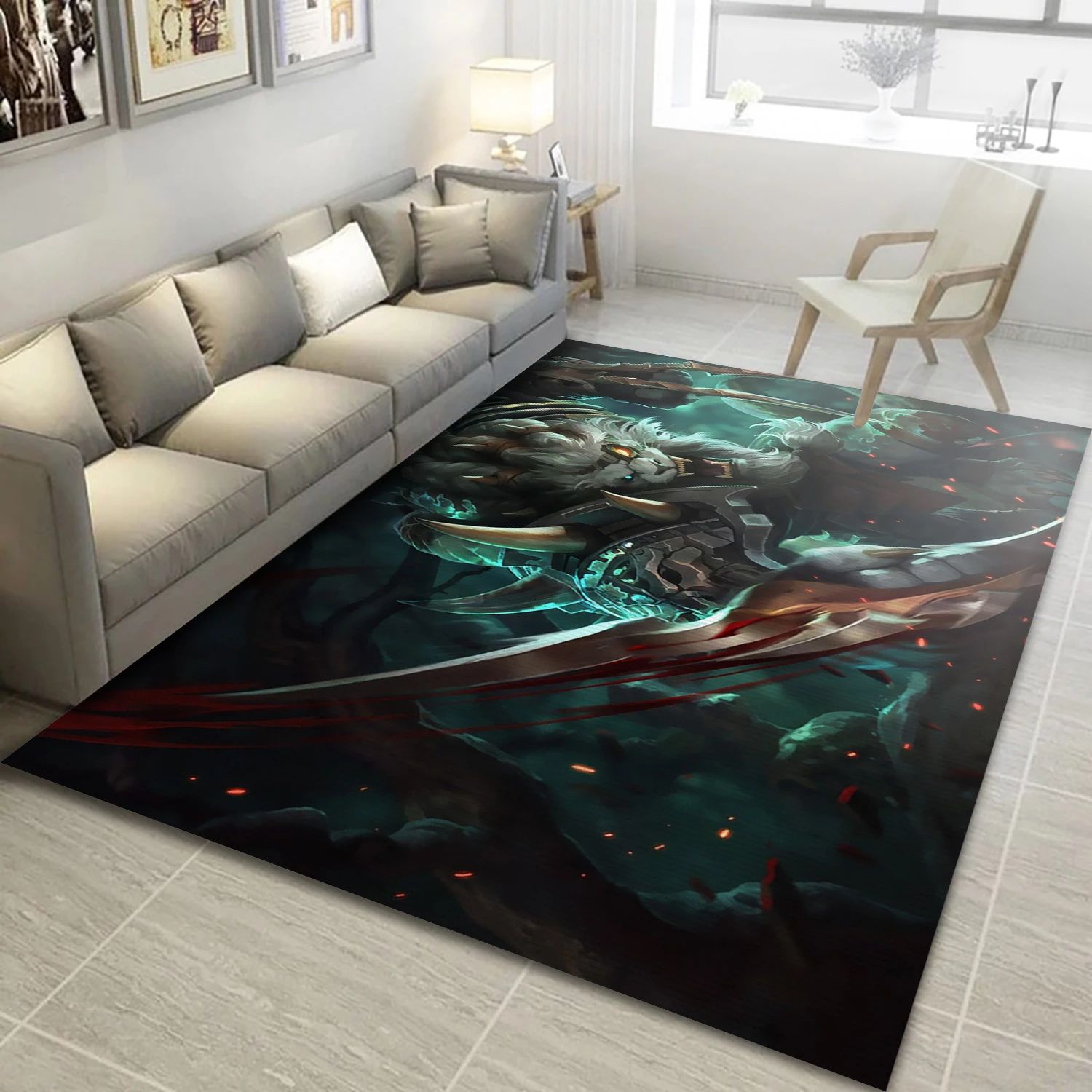 Rengar League Of Legends Video Game Reangle Rug