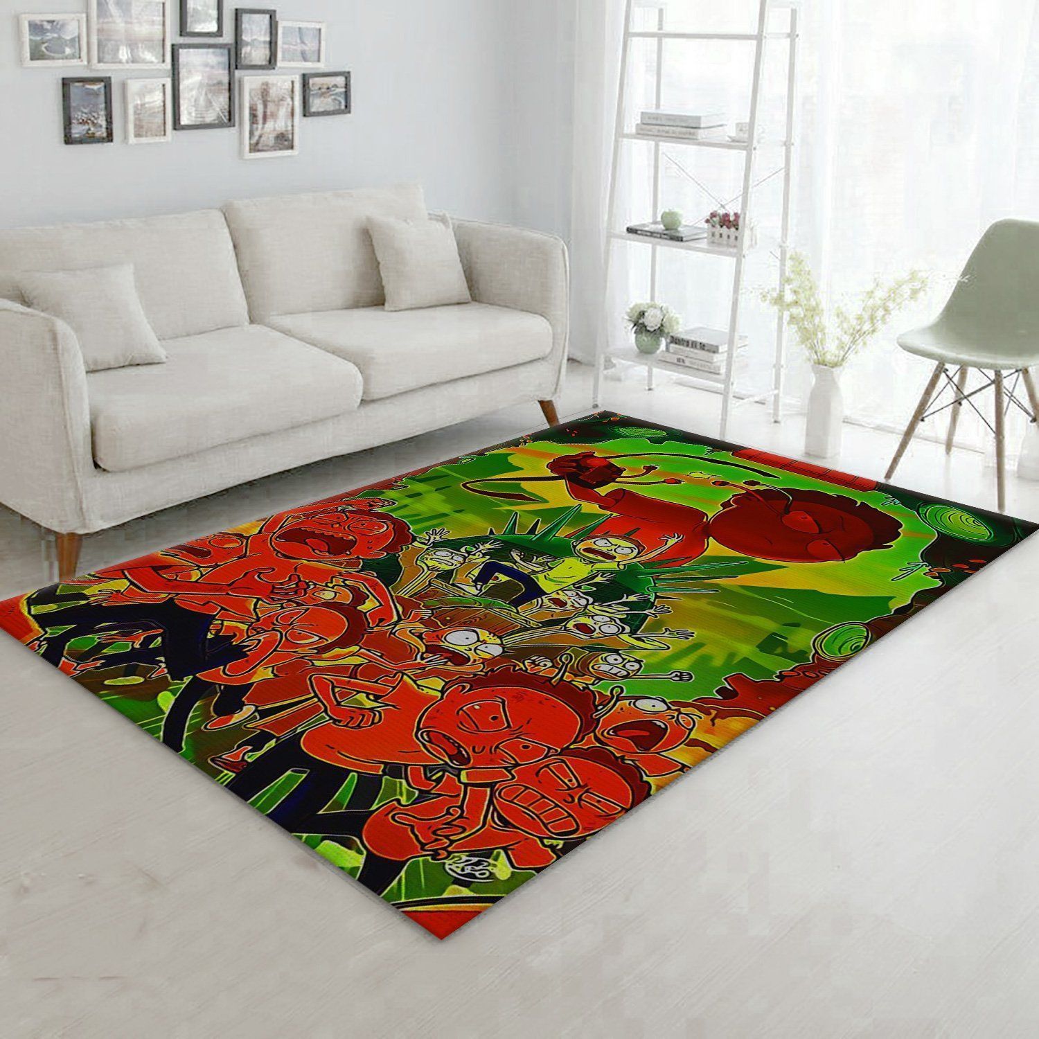 Rick And Morty Christmas Gift Rug Living Room Rug Home Decor Floor Decor - Indoor Outdoor Rugs