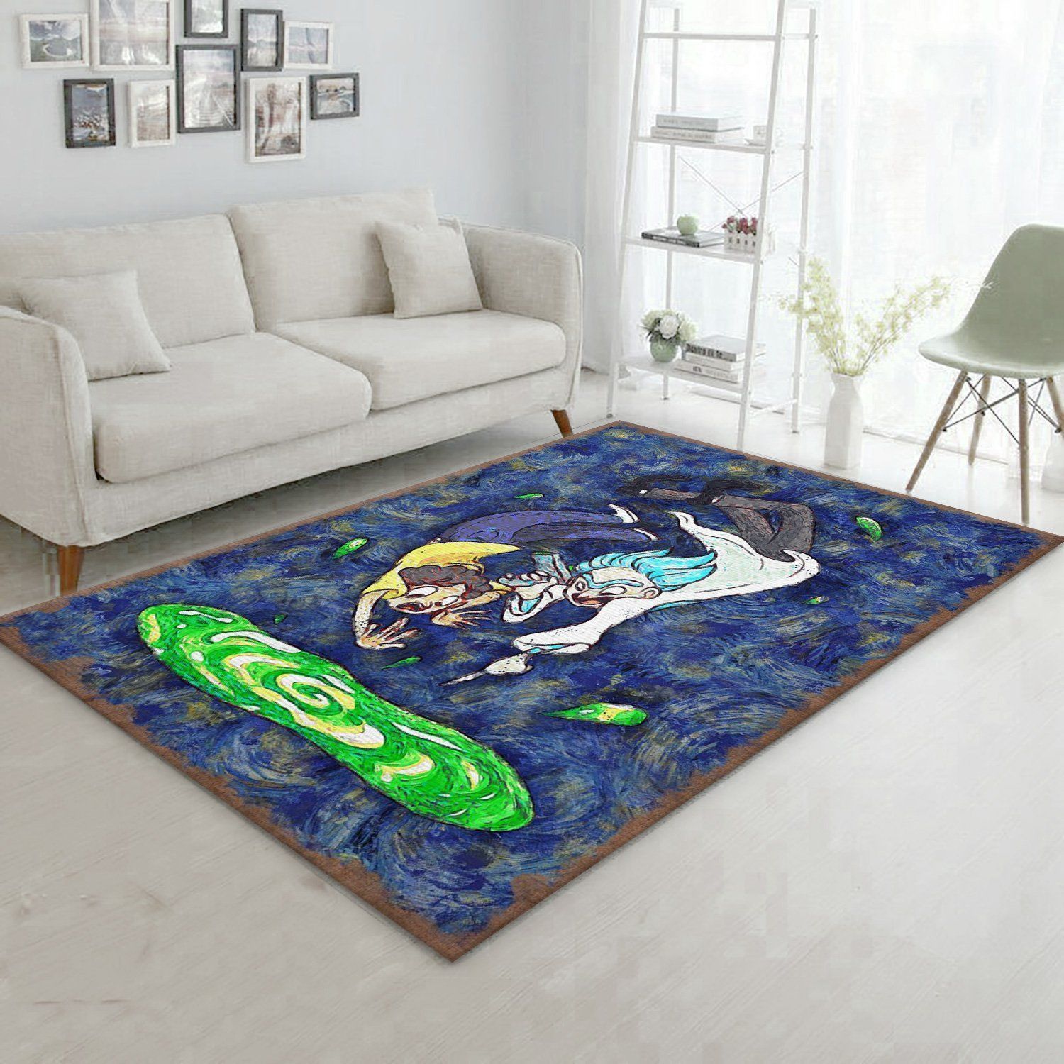 Rick And Morty Christmas Gift Rug Living Room Rug Home Decor Floor Decor - Indoor Outdoor Rugs