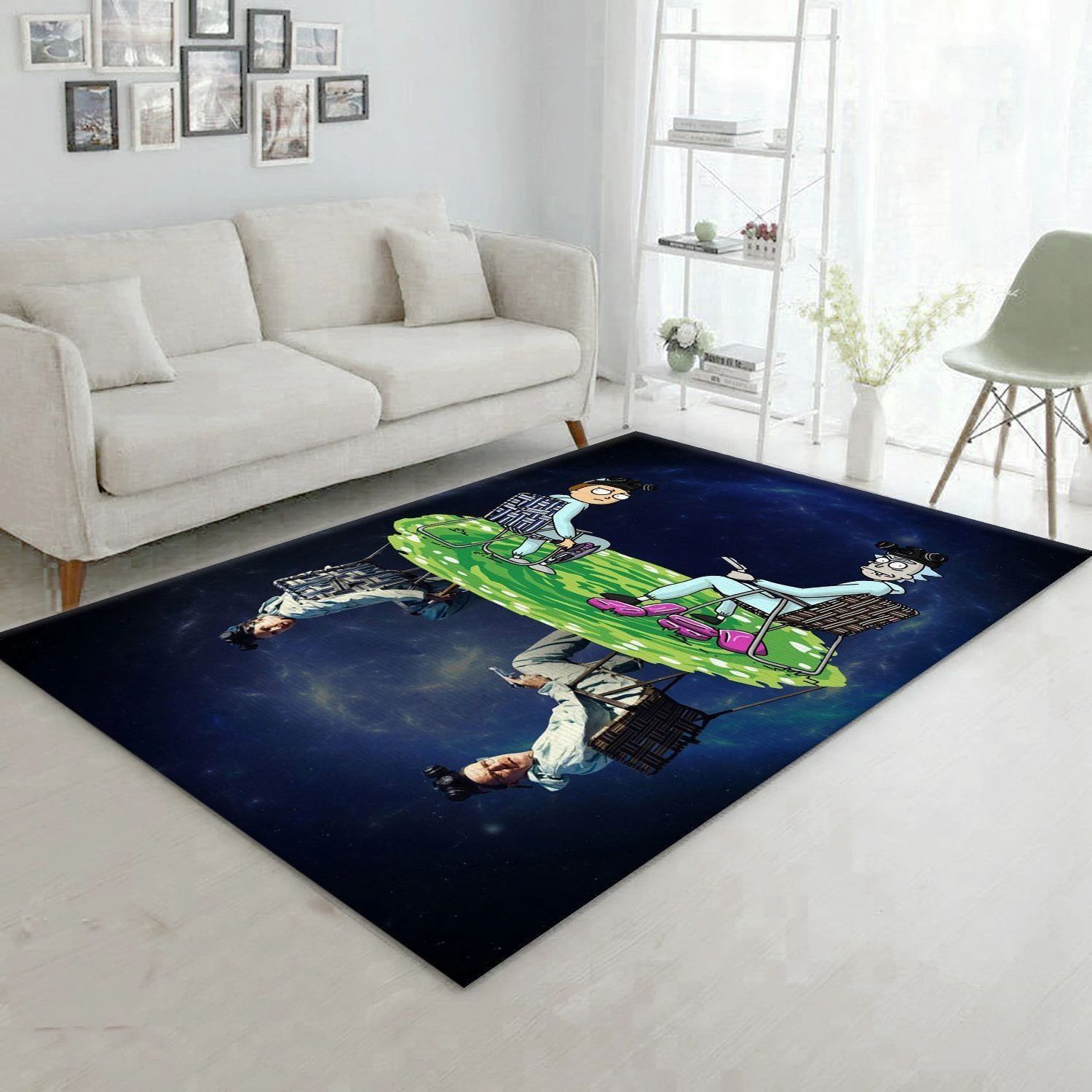 Rick And Morty Christmas Gift Rug Living Room Rug Home Decor Floor Decor - Indoor Outdoor Rugs