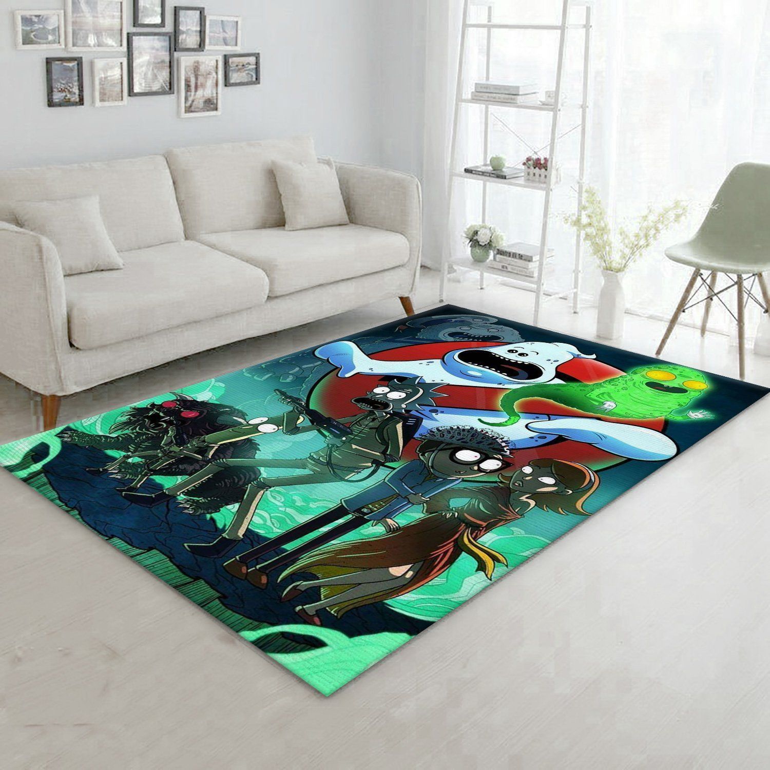 Rick And Morty Noel Gift Rug Bedroom Rug Home Decor Floor Decor - Indoor Outdoor Rugs