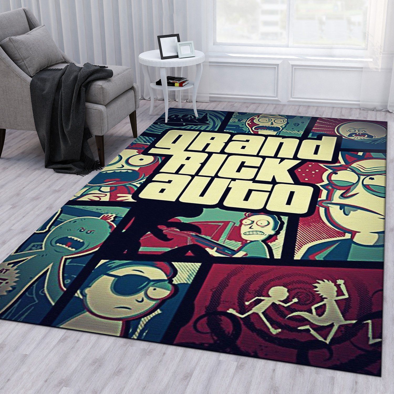 Rick And Morty Noel Gift Rug Living Room Rug Home Decor Floor Decor - Indoor Outdoor Rugs