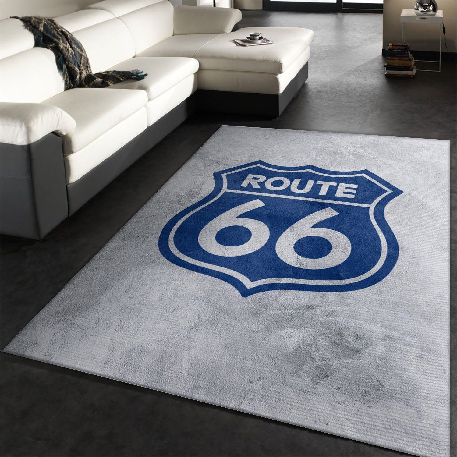 Route 66 Rectangle Rug Bedroom Rug Christmas Gift US Decor - Indoor Outdoor Rugs