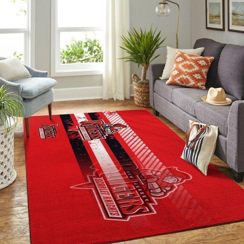 Rutgers Scarlet Knights Ncaa Rug Room Carpet Sport Custom Area Floor Home - Indoor Outdoor Rugs