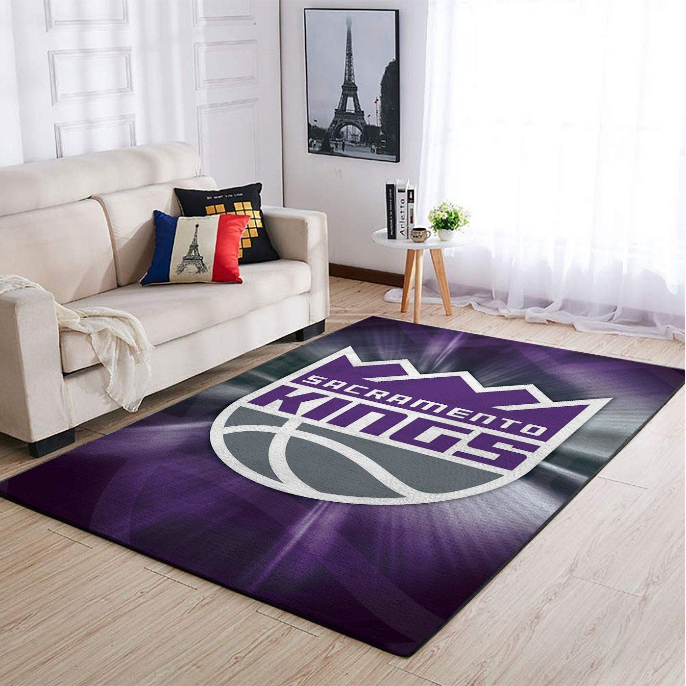 Sacramento Kings Nba Team Logo Style Nice Gift Home Decor Rectangle Area Rug - Indoor Outdoor Rugs