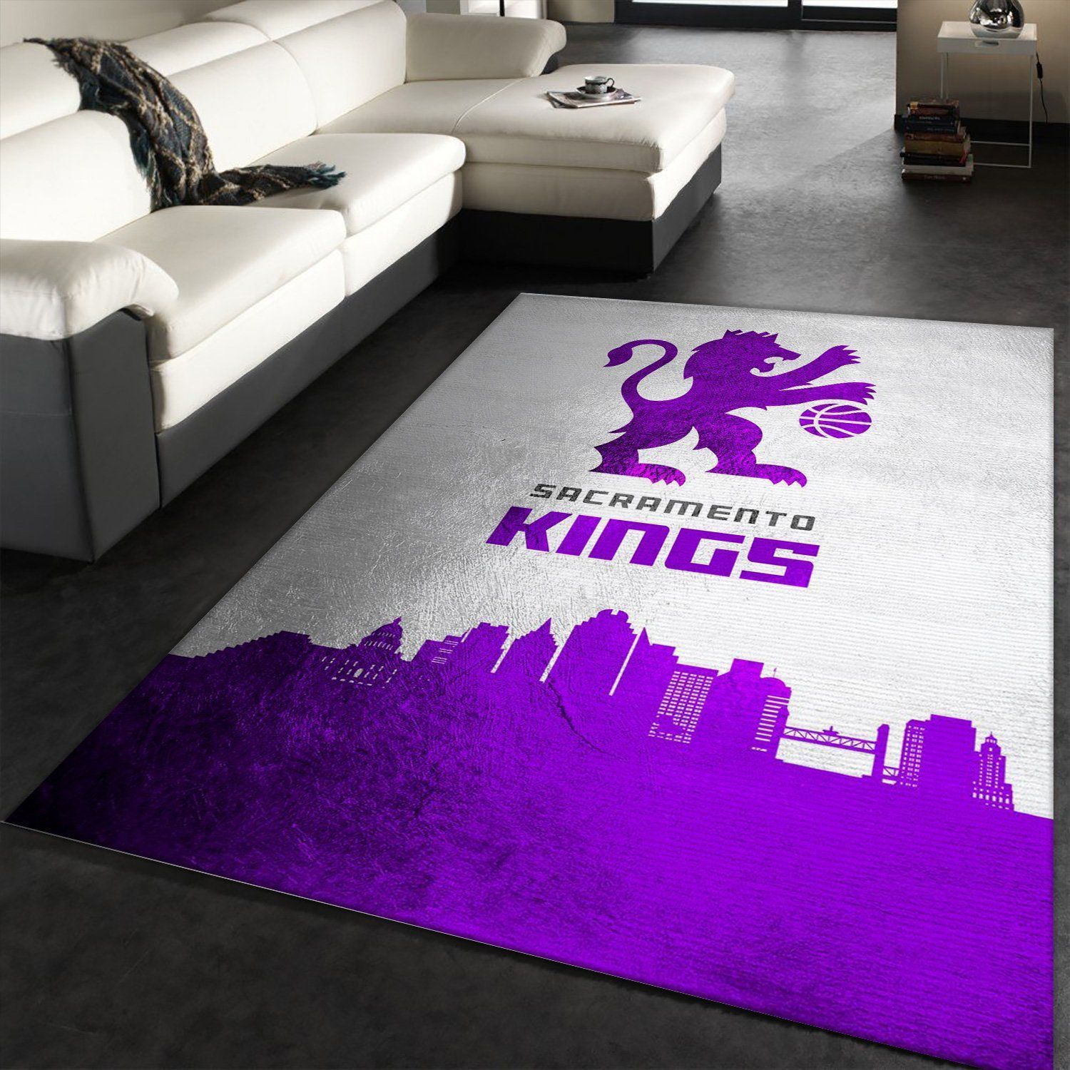 Sacramento Kings Skyline Area Rug Carpet, Kitchen Rug, Home Decor Floor Decor - Indoor Outdoor Rugs