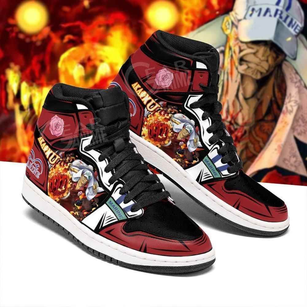 Sakazuki Akainu Admiral One Piece Sneakers Anime Air Jordan Shoes Sport