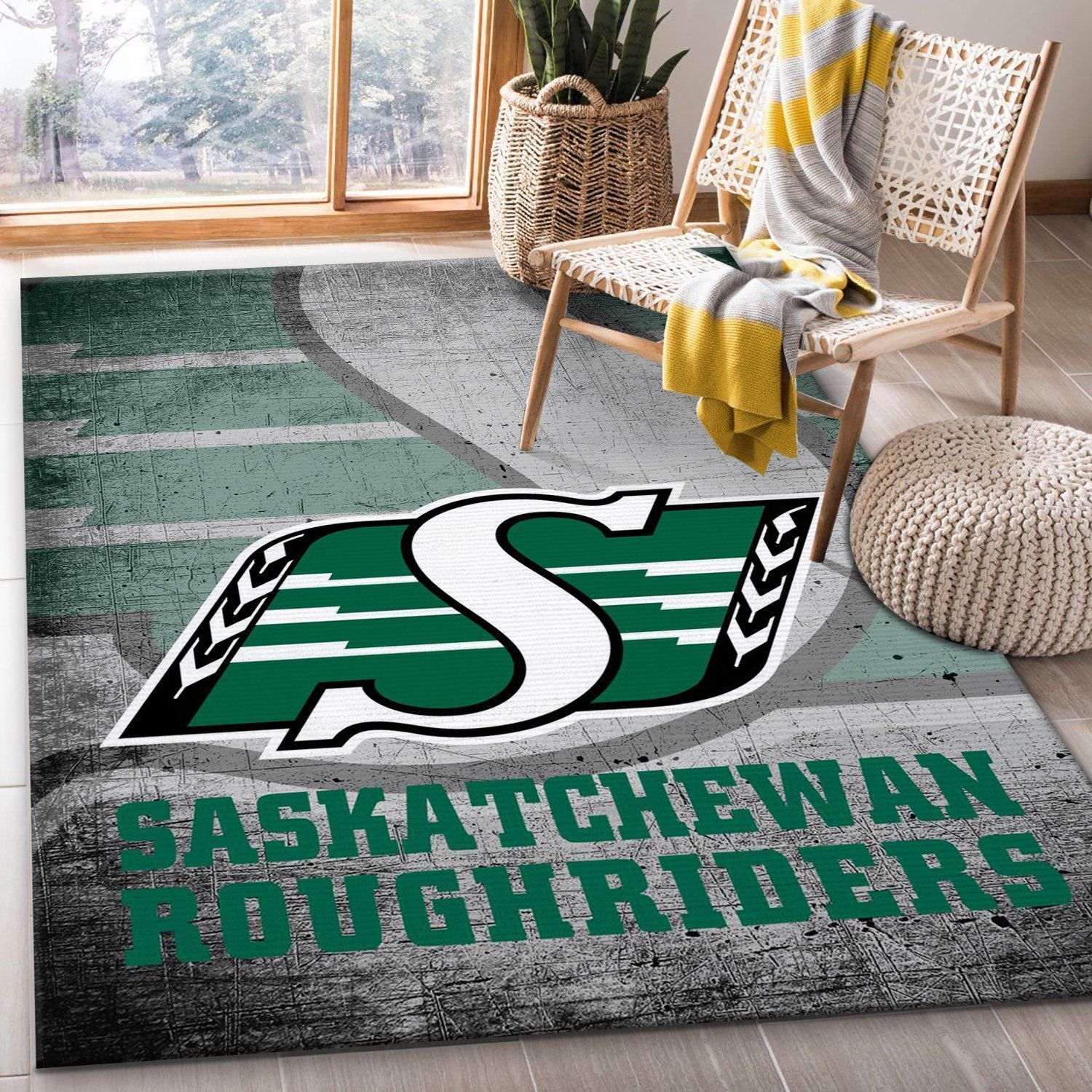 Saskatchewan Roughriders Nfl Area Rug Bedroom Rug Christmas Gift US Decor - Indoor Outdoor Rugs