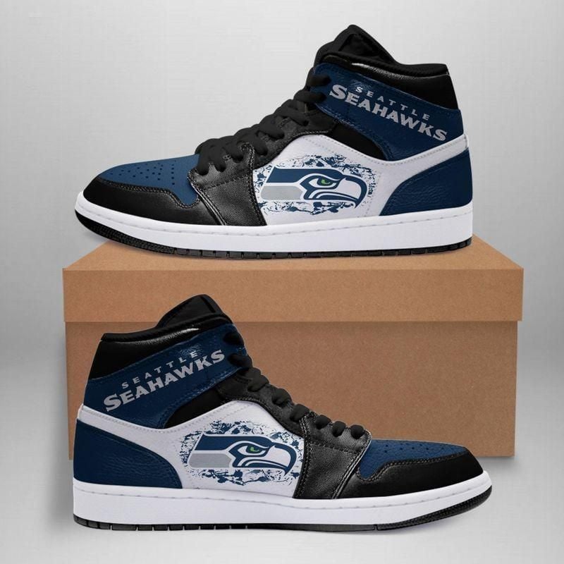 Seattle Seahawks 2 Nfl Air Jordan Shoes Sport Sneakers