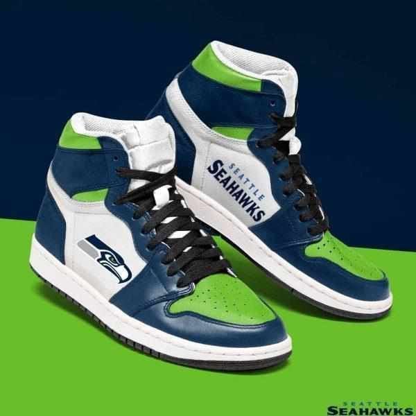 Seattle Seahawks Nfl Football Ha05 Air Jordan Shoes Sport Sneakers