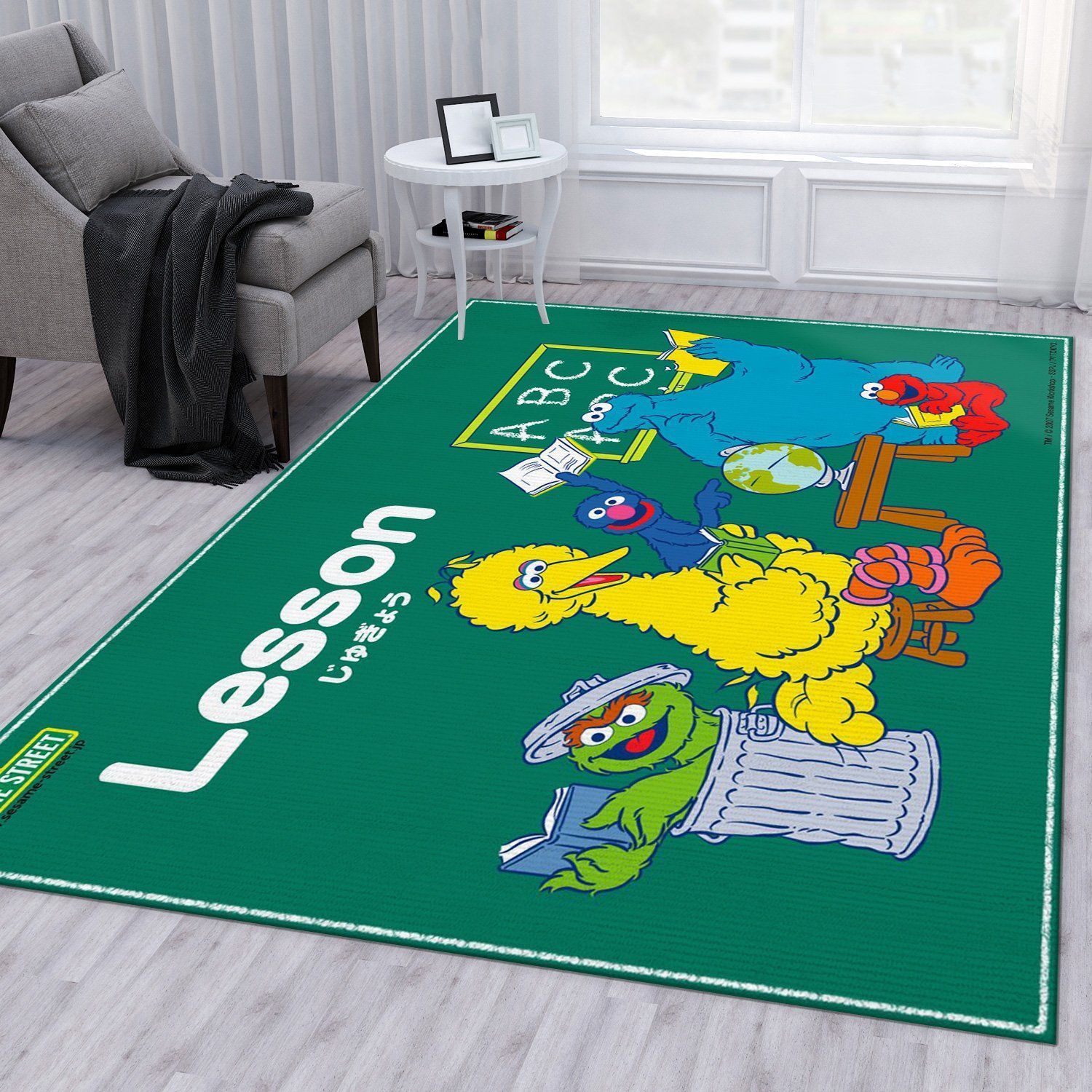 Sesame Street Learn 1 Area Rug For Christmas Living Room Rug Christmas Gift US Decor - Indoor Outdoor Rugs