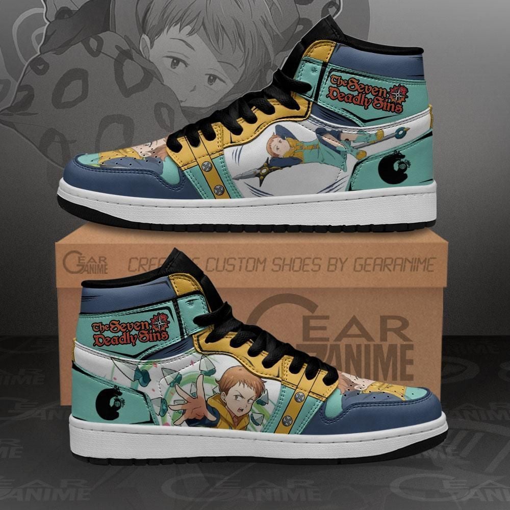 Seven Deadly Sins King Anime Custom Mn10 Air Jordan Shoes Sport Sneakers