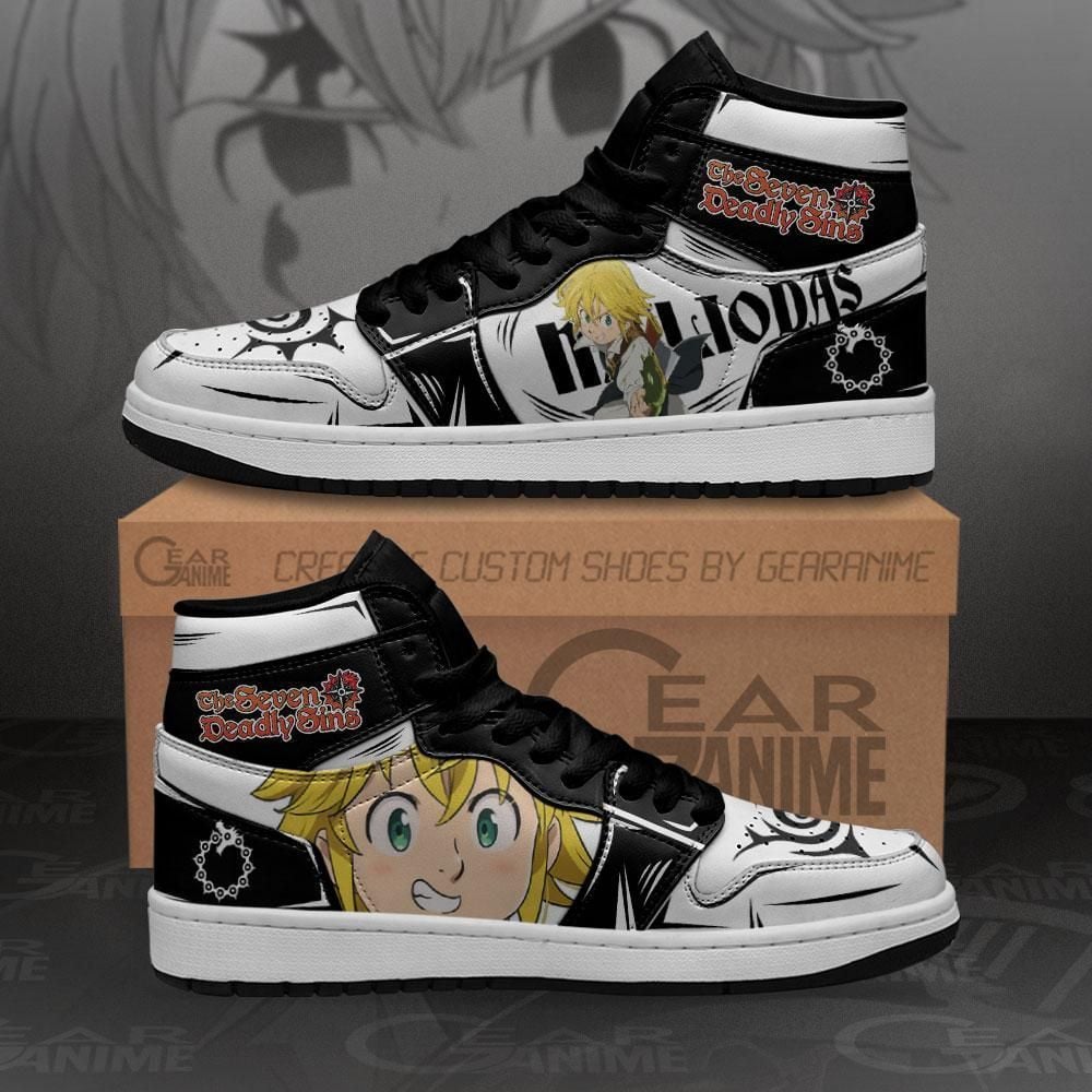 Seven Deadly Sins Meliodas Custom Anime Mn10 Air Jordan Shoes Sport Sneakers