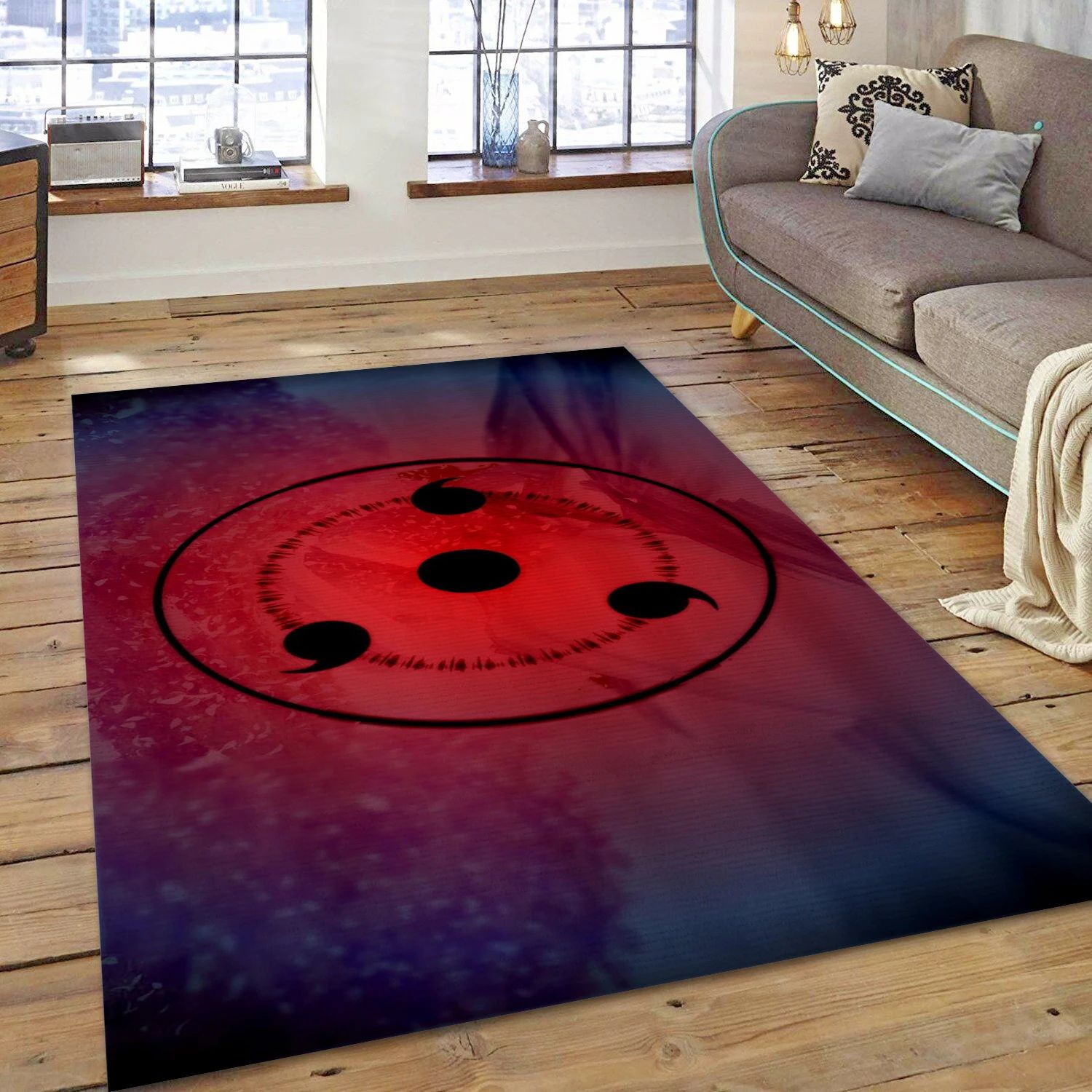 Sharingan Game Area Rug Carpet