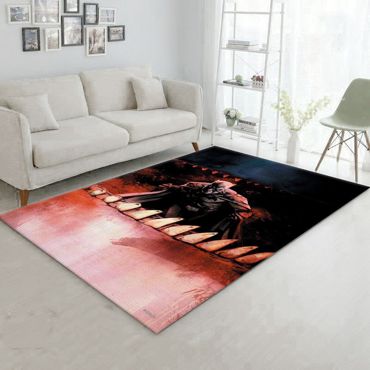 Shark Attack Area Rug Carpet, Bedroom, US Gift Decor - Indoor Outdoor Rugs