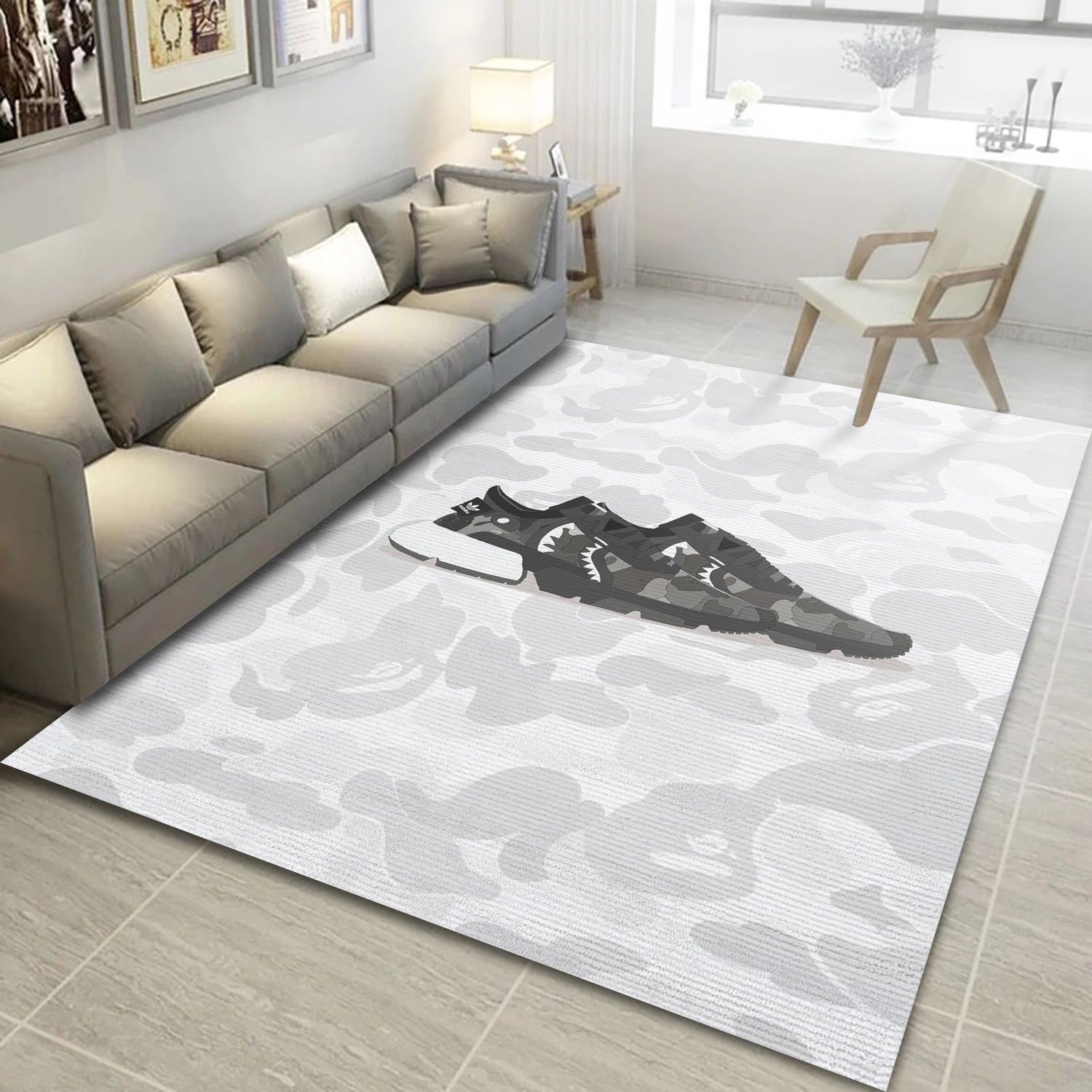 Sharkes Sneaker 4449010 Fashion Logo Area Rug