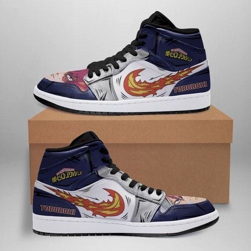 Shoto Todoroki My Hero Academia Air Jordan Aj1147 Shoes Sport Sneakers