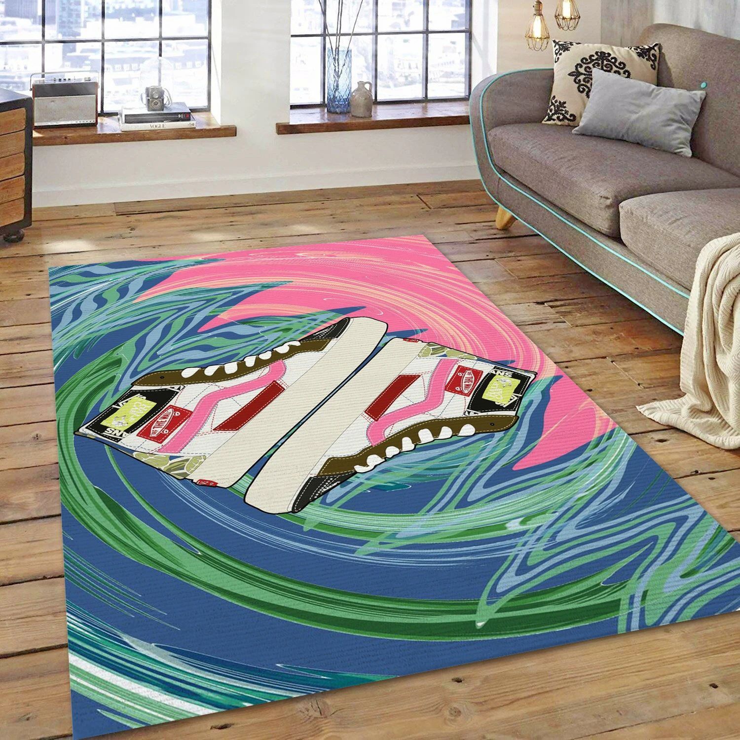 Sk8 Sneakers Pro Fashion Brand Rectangle Rug