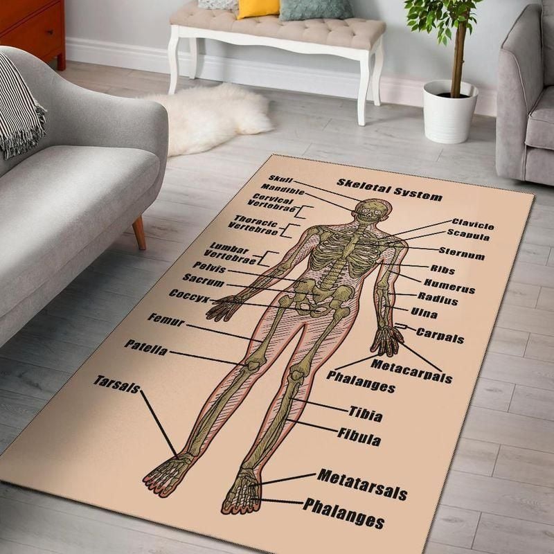 Skeletal System Area Rug Chrismas Gift - Indoor Outdoor Rugs