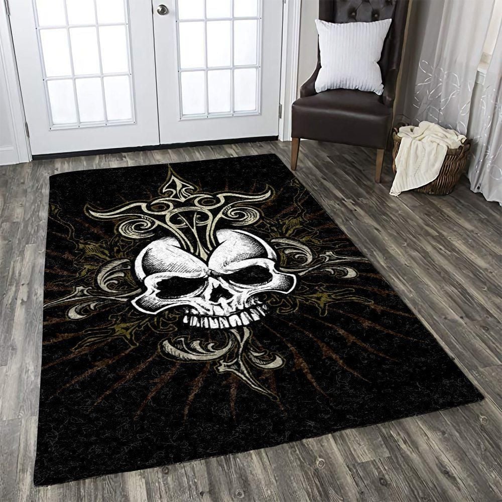 Skull Rug Chrismas Gift - Indoor Outdoor Rugs