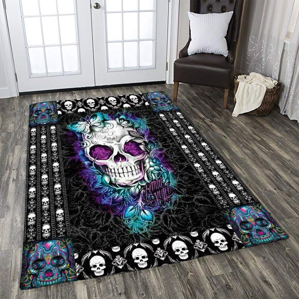 Skull Rug Chrismas Gift - Indoor Outdoor Rugs