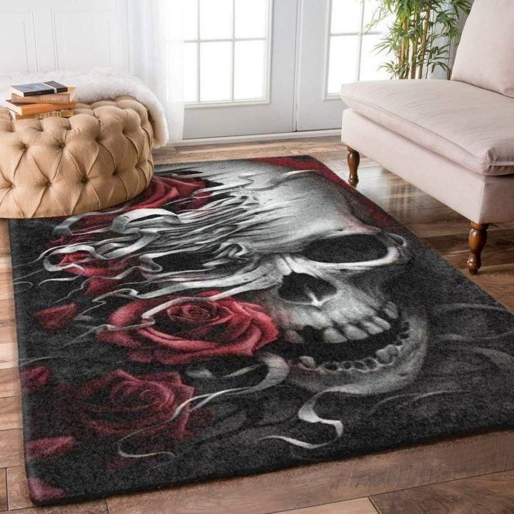 Skull Rug Chrismas Gift - Indoor Outdoor Rugs