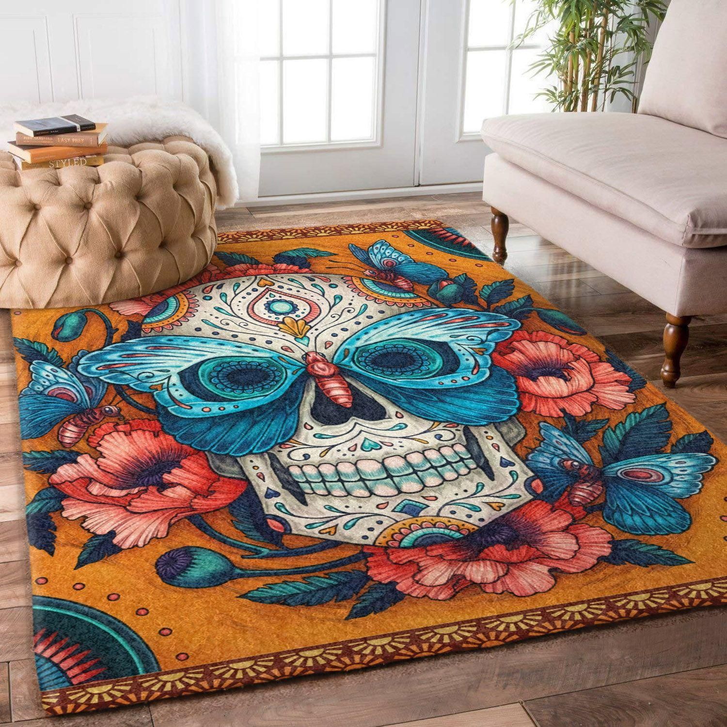 Skull Rug - Indoor Outdoor Rugs