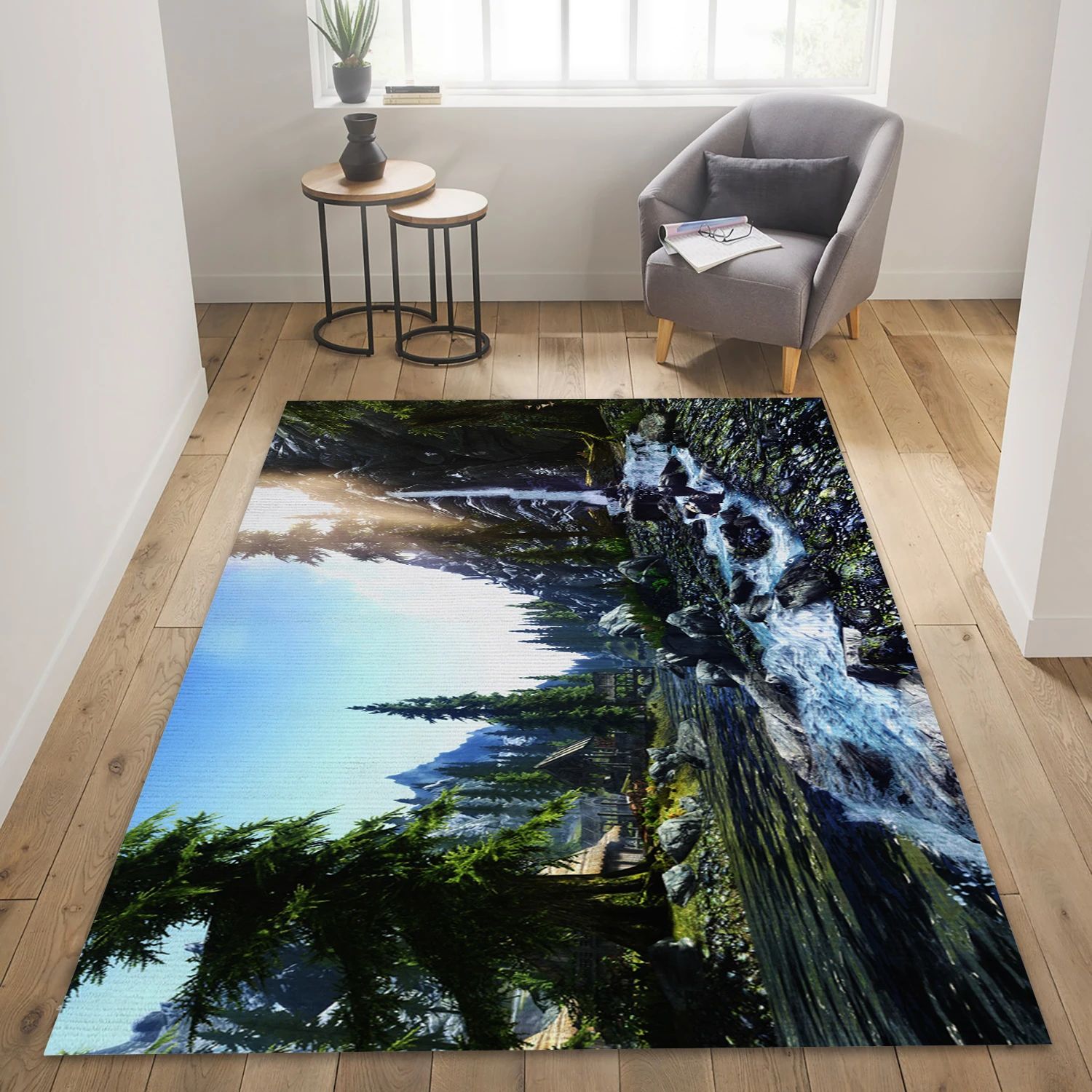 Skyrim Riverwood Spring Game Area Rug Carpet