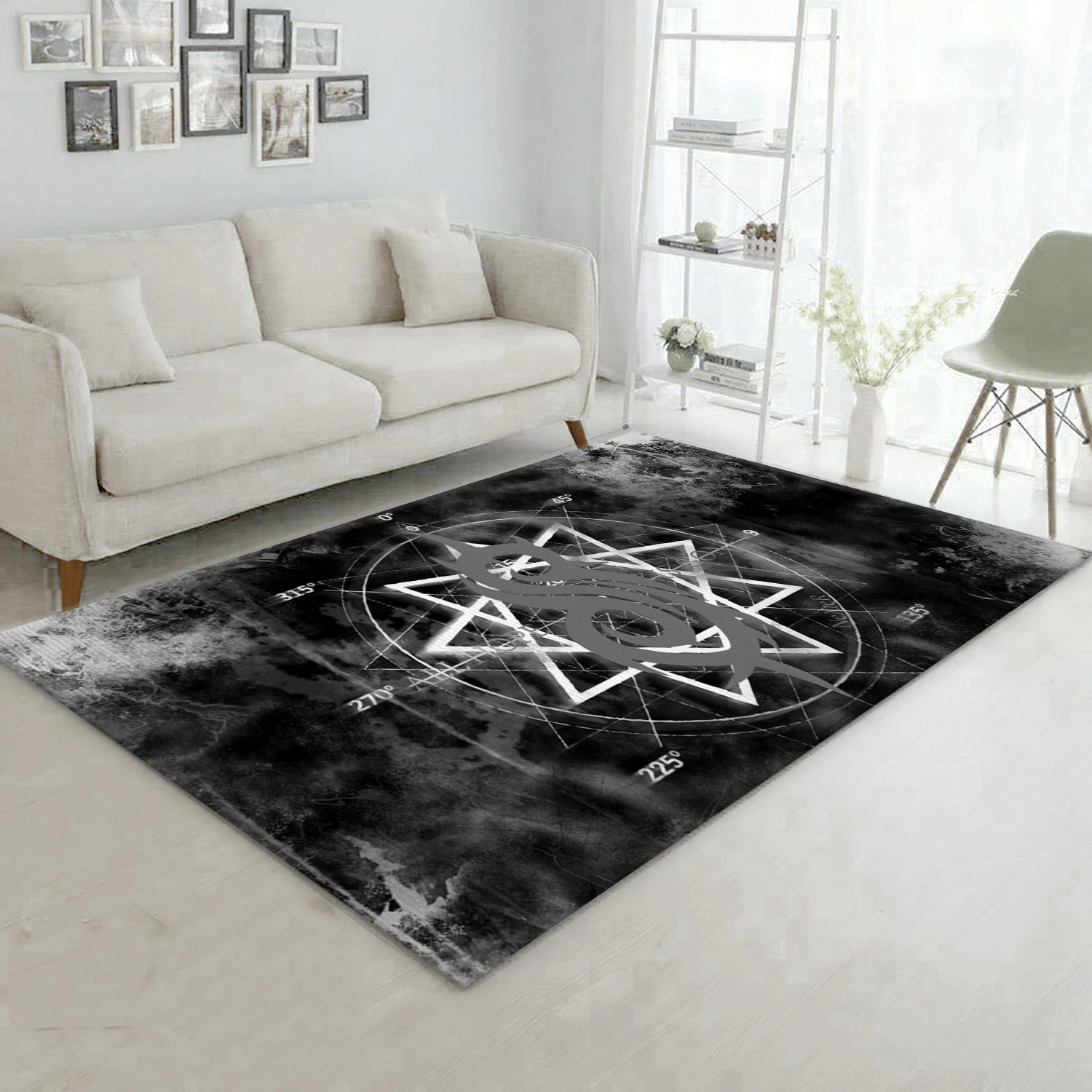 Slipknot Logo 5 Music Area Rug Carpet, Living Room Rug - Christmas Gift US Decor - Indoor Outdoor Rugs 