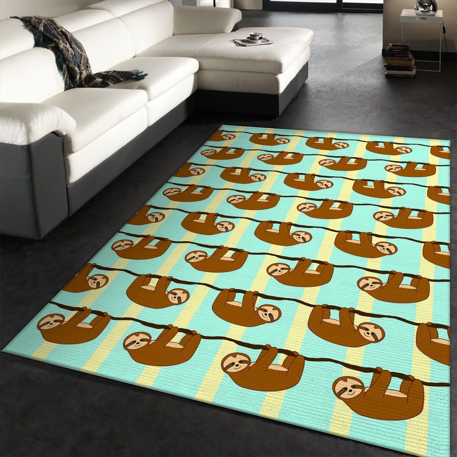 Sloth Hanging Out Area Rug Carpet