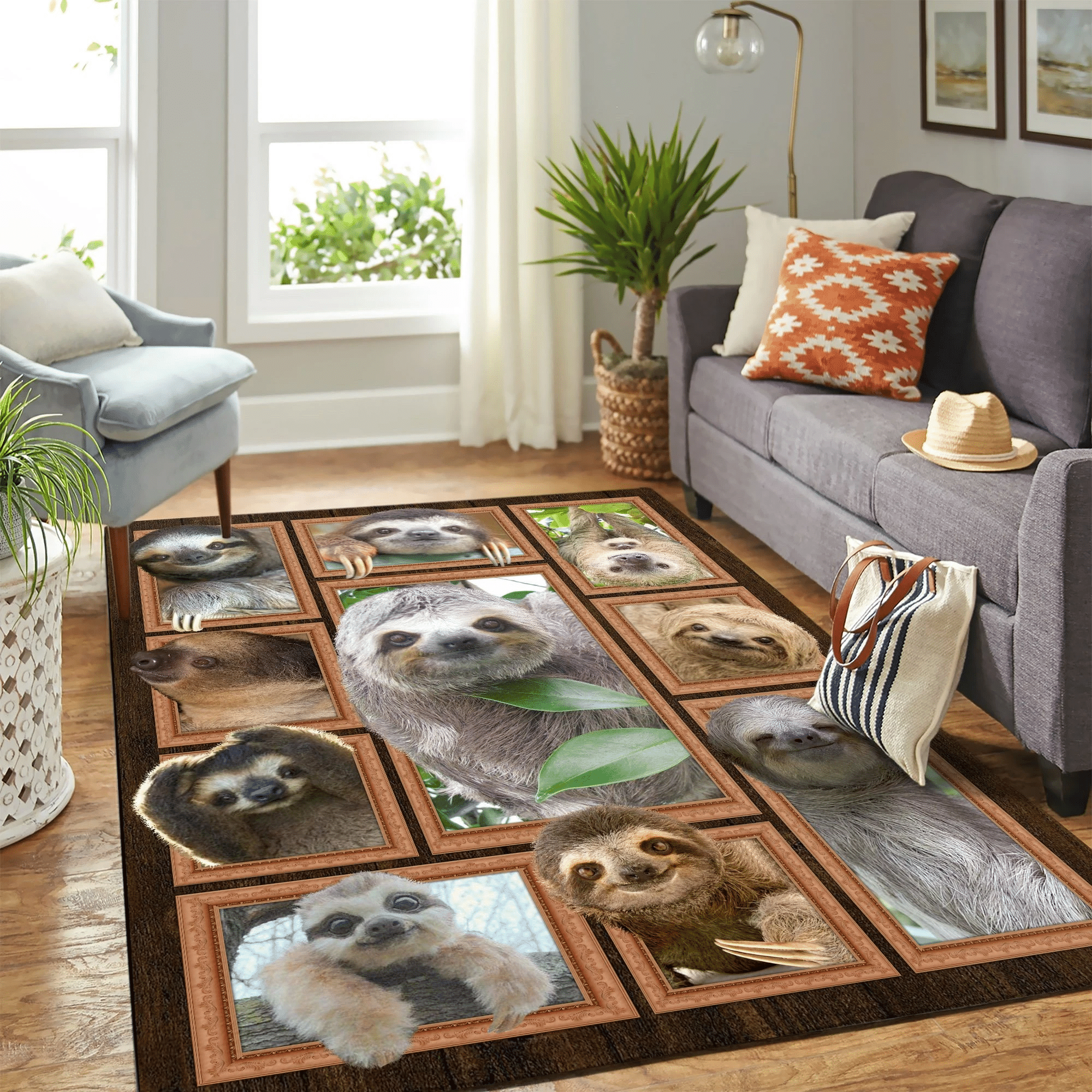 Sloth Quilt A Thanh Copy Mk Carpet Area Rug Chrismas Gift - Indoor Outdoor Rugs