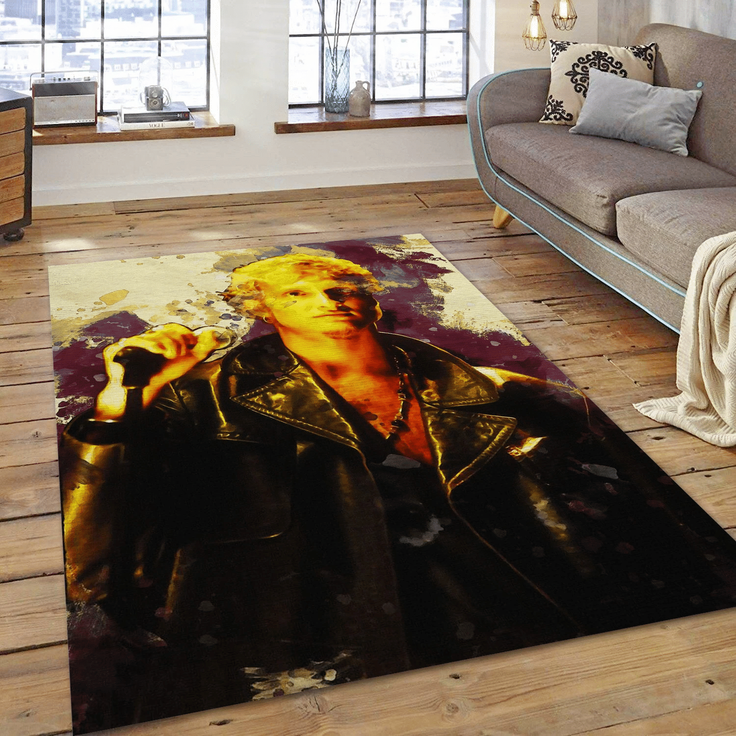 Smudge Layne Staley Alice In Chains Music Area Rug Carpet