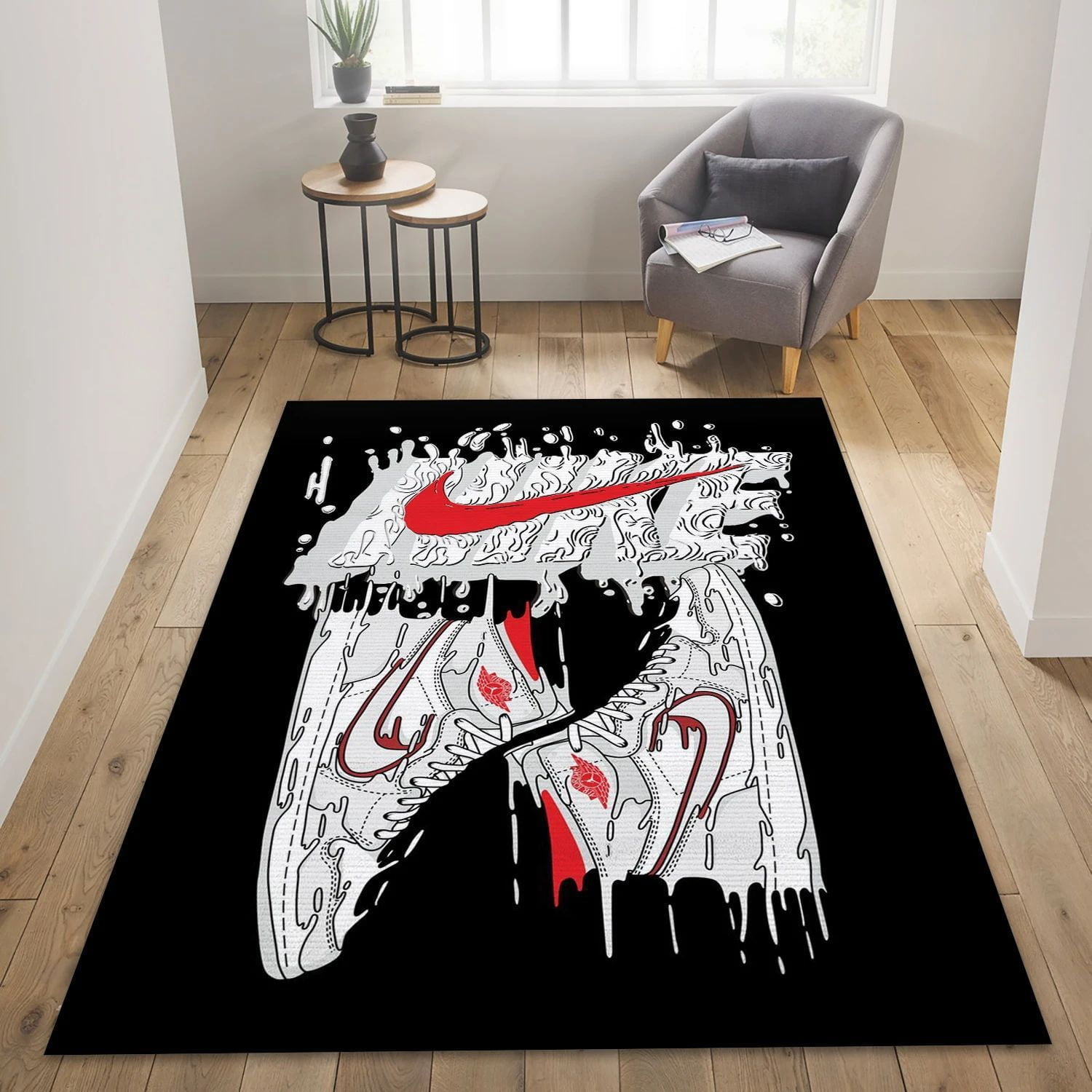 Sneakers Art Fashion Brand Rectangle Rug