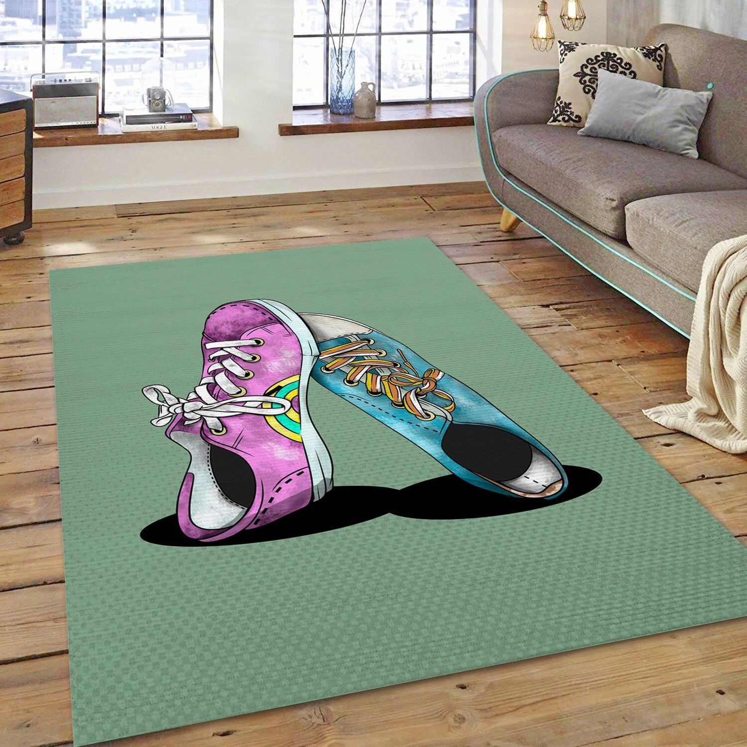 Sneakers Fashion Brand Area Rug