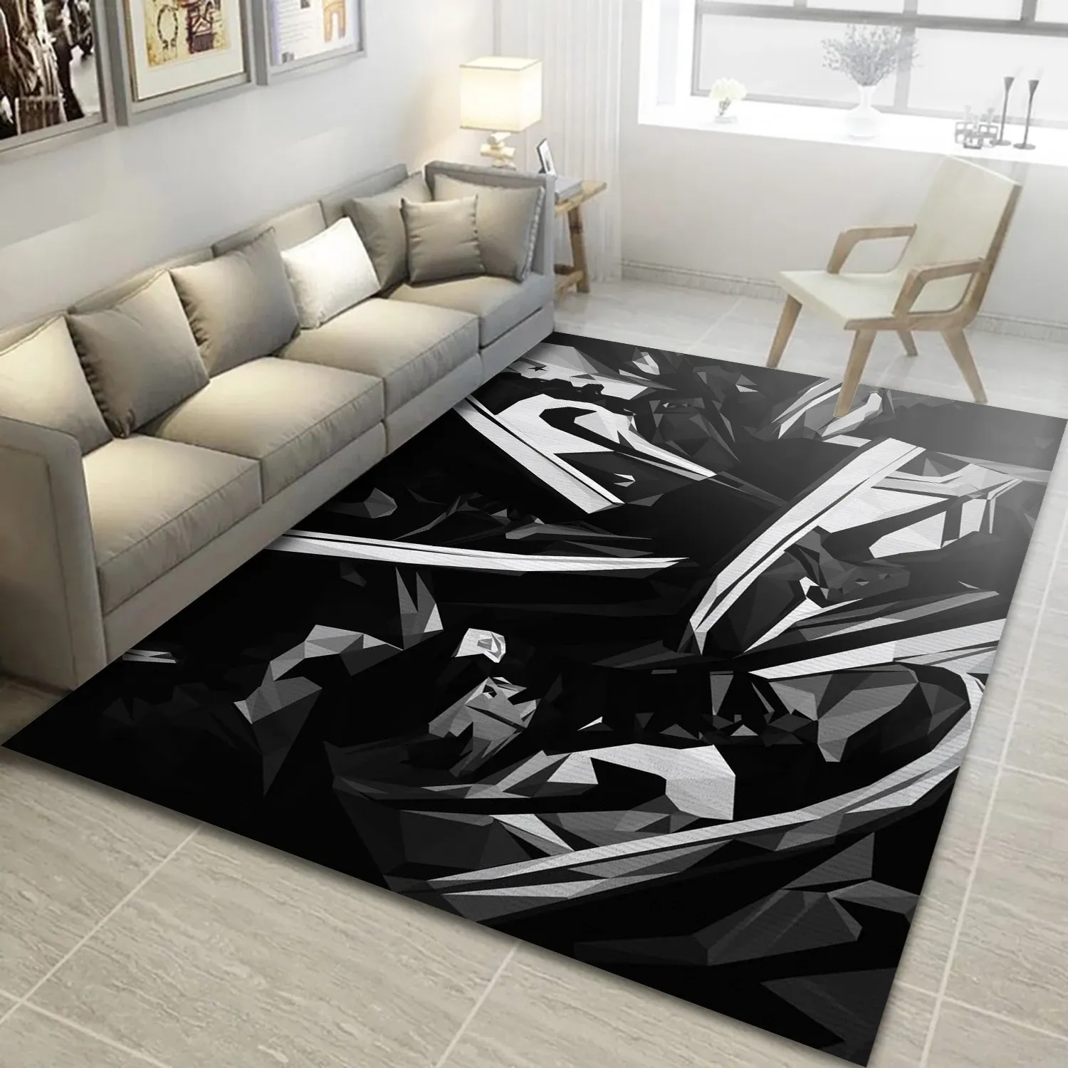 Sneakers Fashion Logo Area Rug