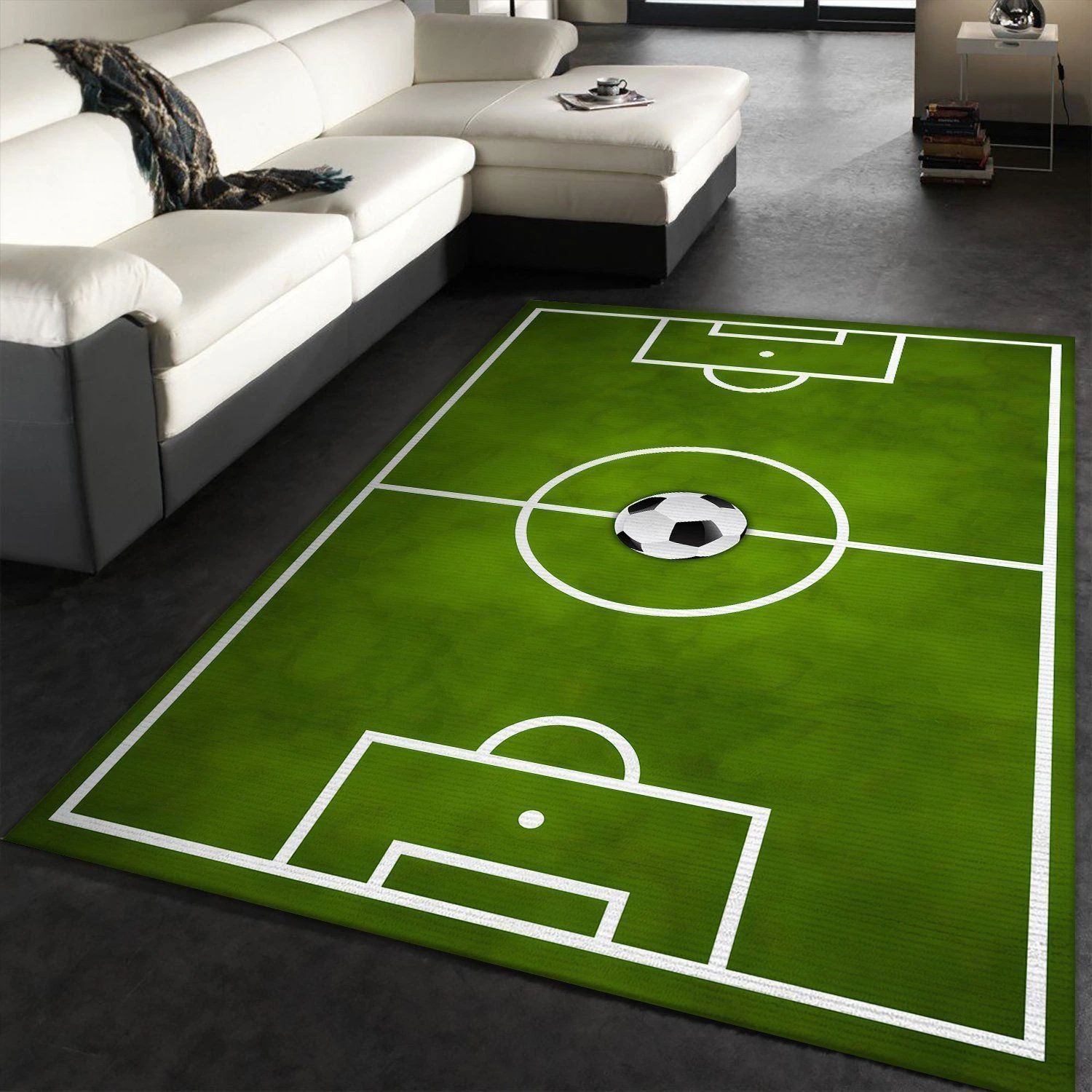 Soccer Area Rugs Living Room Carpet Christmas Gift Floor Decor The US Decor - Indoor Outdoor Rugs