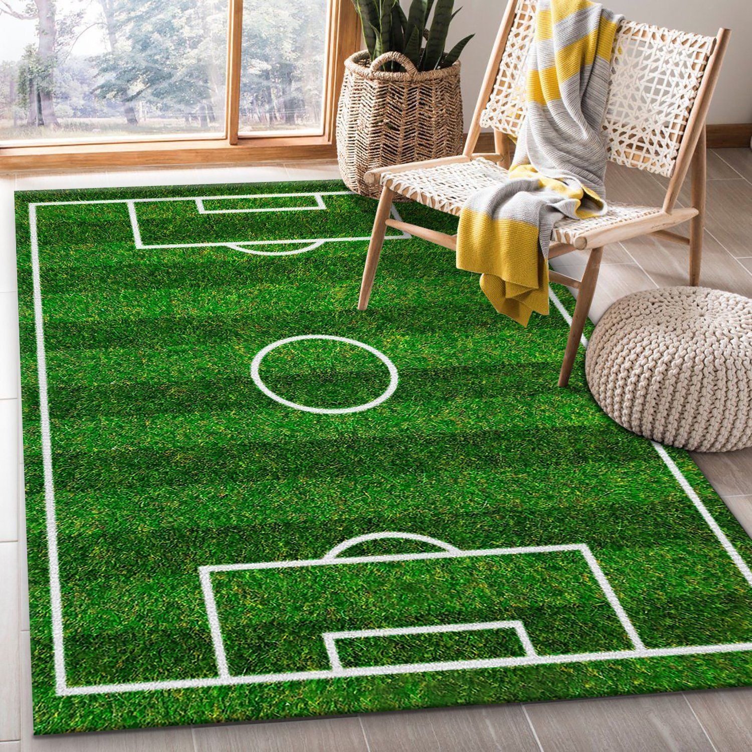 Soccer Area Rugs Living Room Carpet FN071126 Christmas Gift Floor Decor The US Decor - Indoor Outdoor Rugs