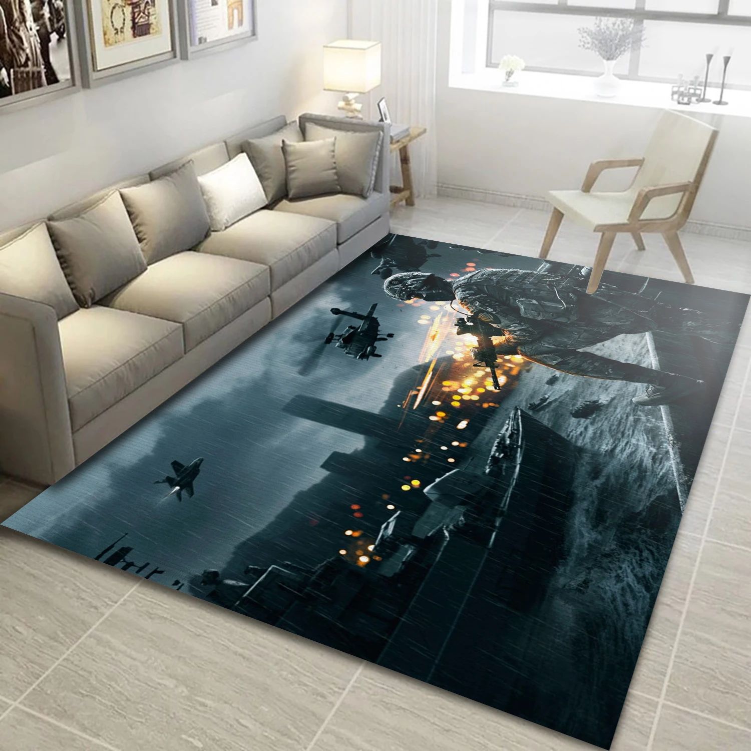 Soldier Gaming Area Rug