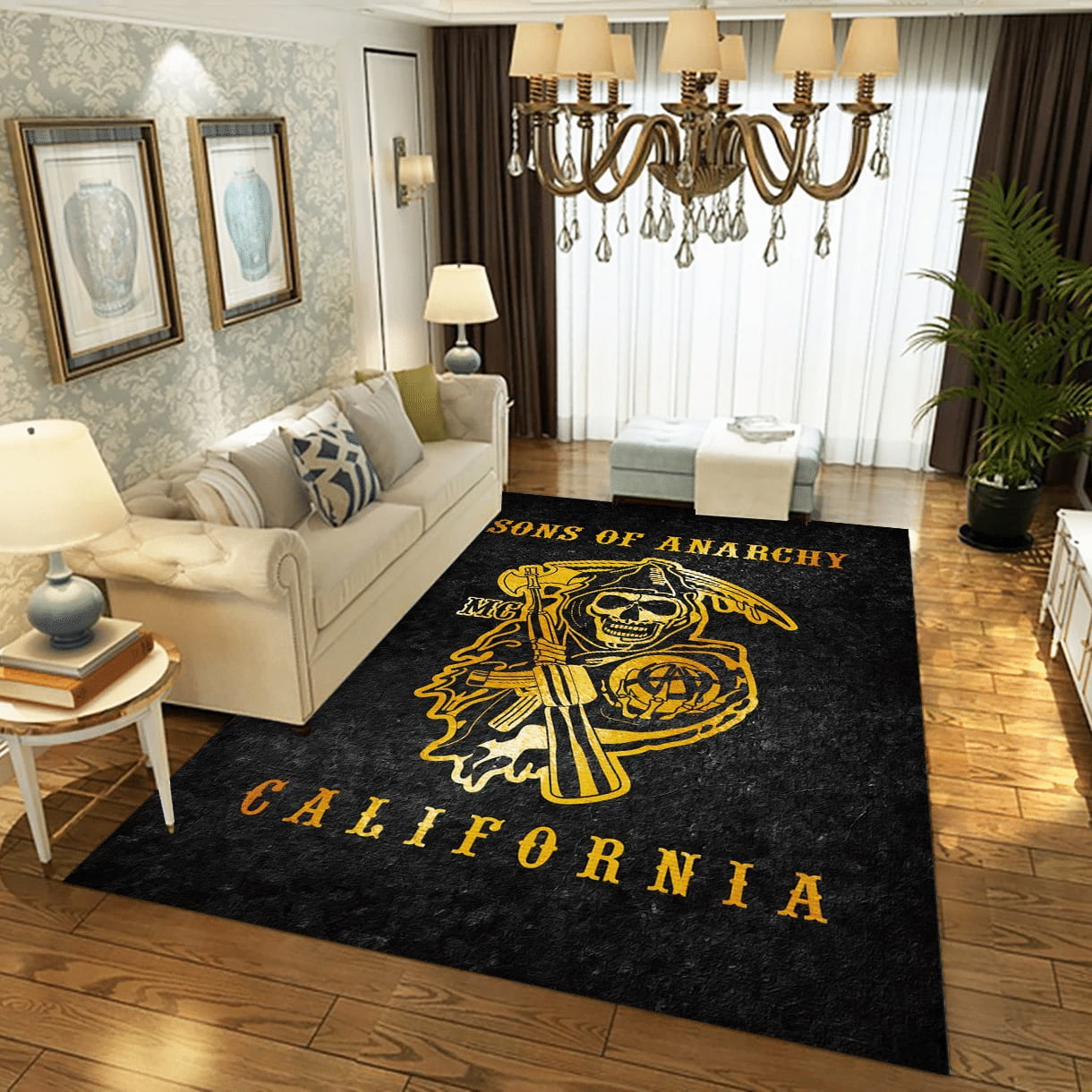 Sons Of Anarchy Bon Jovi Music Area Rug For Christmas