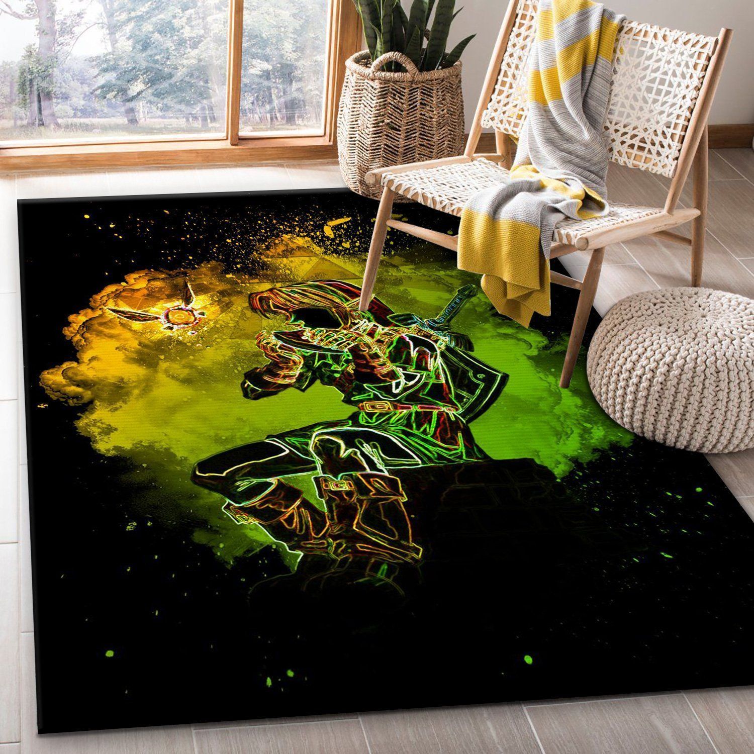 Soul Of The Forest Anime Hero Area Rug