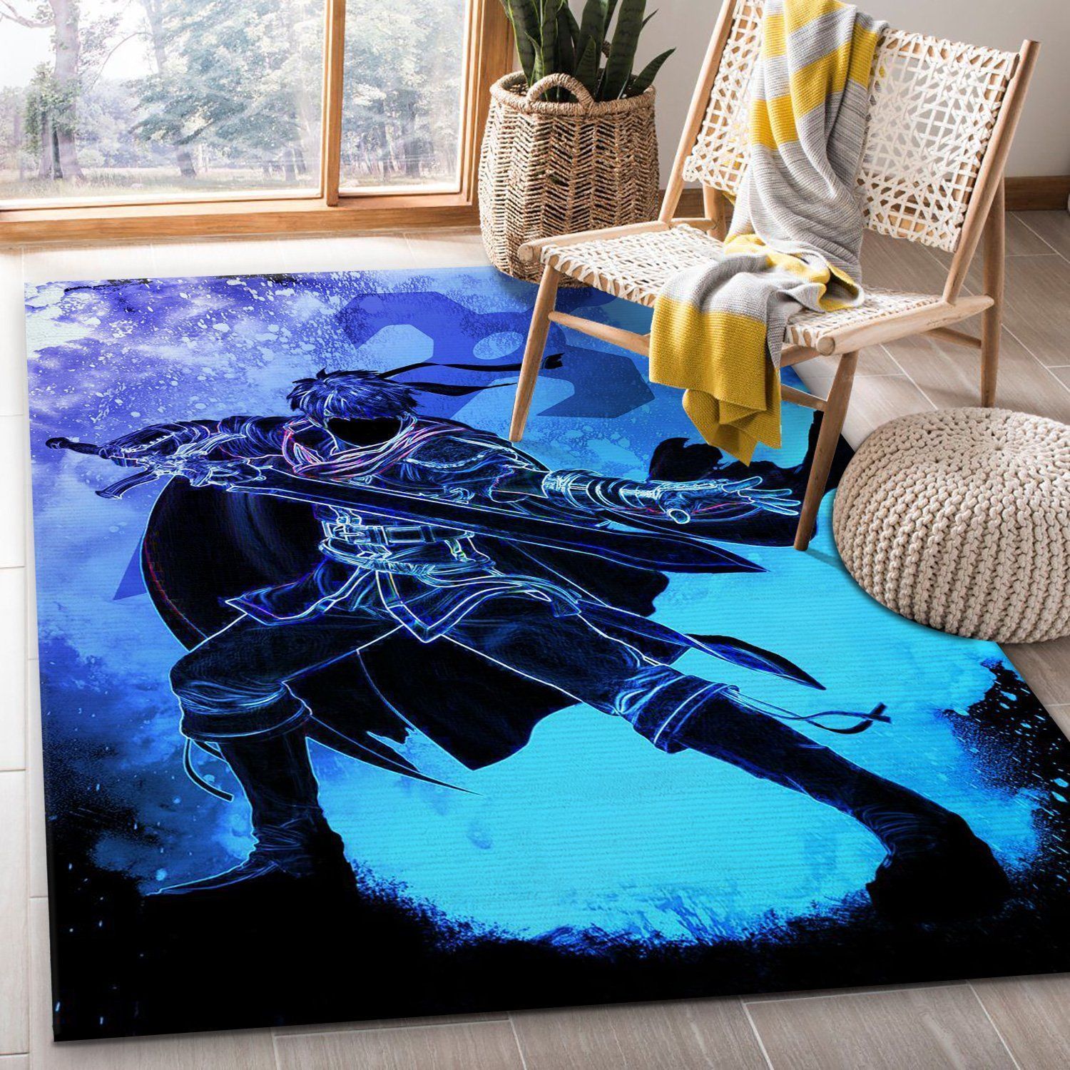 Soul Of The Sword Area Rug Carpet