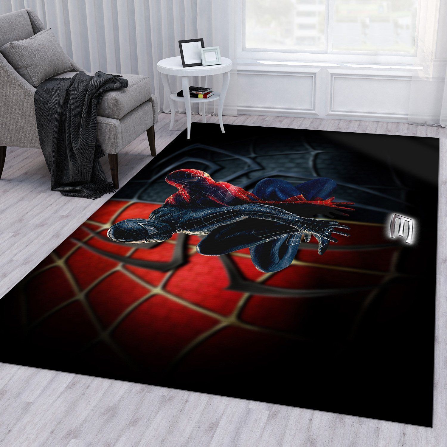 Spiderman Vs Venom Area Rug Living Room Rug Home Decor Floor Decor - Indoor Outdoor Rugs