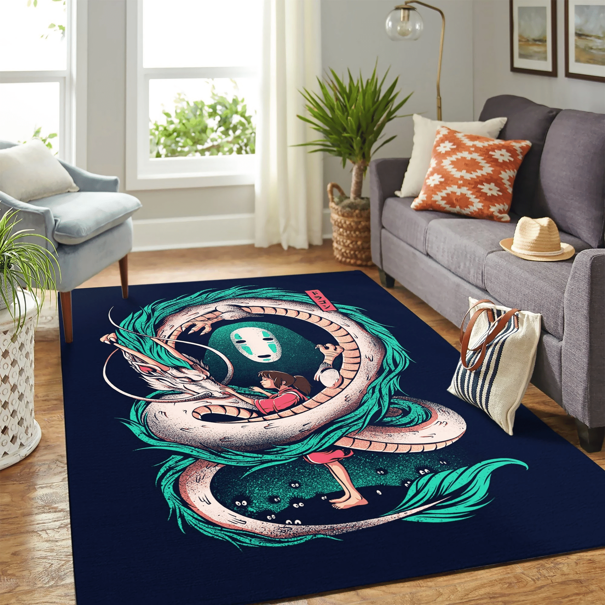 Spirited Away Anime Carpet Floor Area Rug Chrismas Gift - Indoor Outdoor Rugs