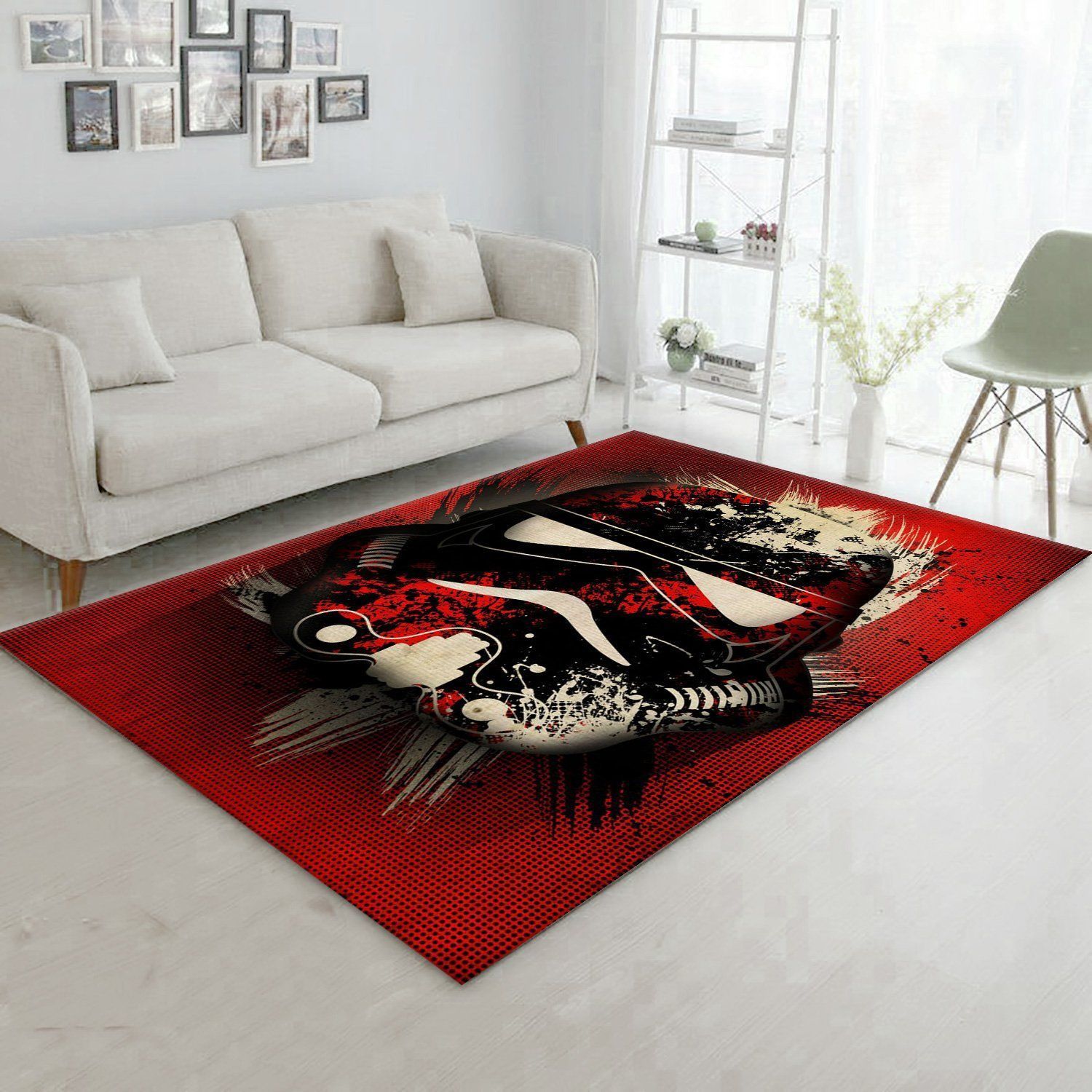 Splatter Star War Area Rug