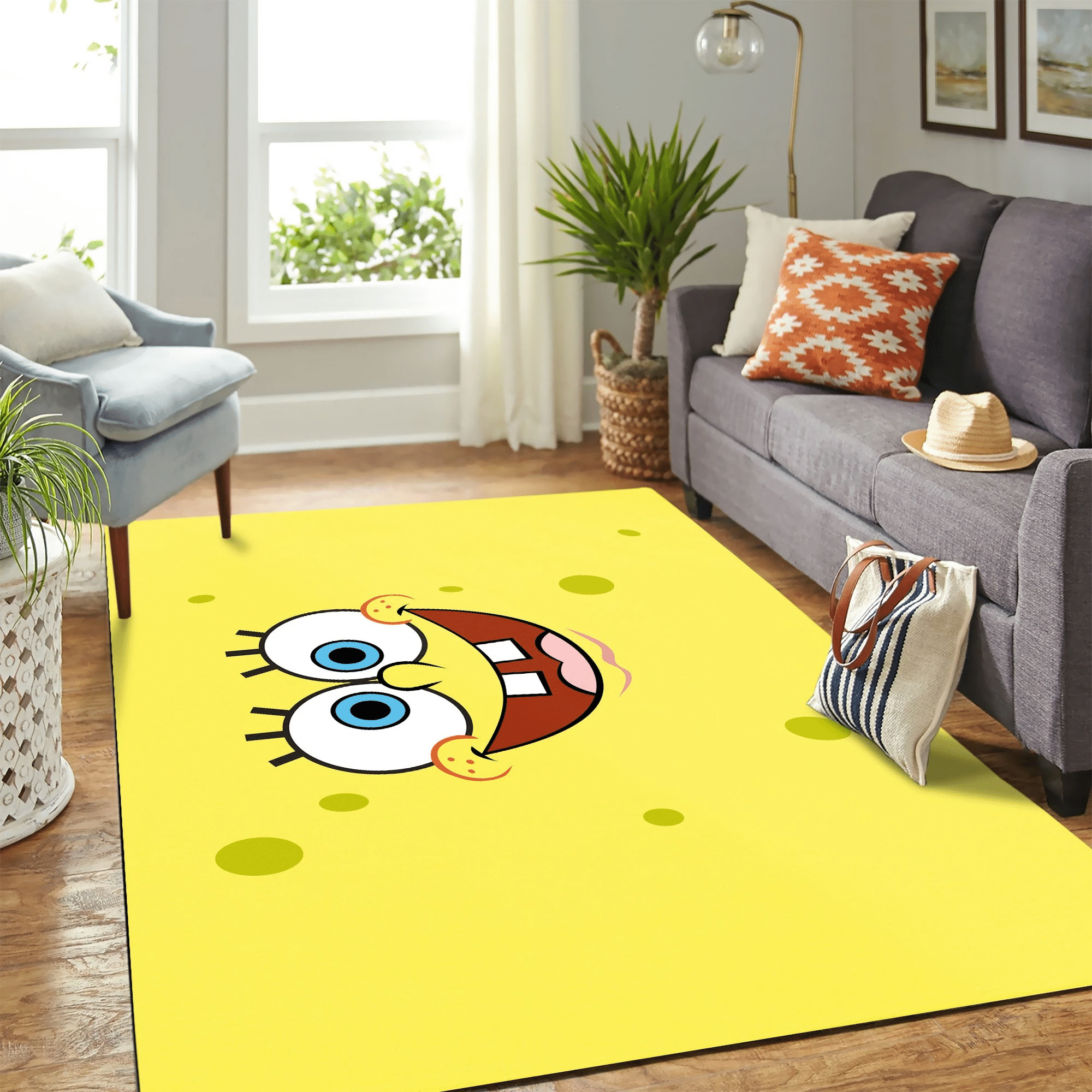 Spongebob Squarepants Carpet Floor Area Rug Chrismas Gift - Indoor Outdoor Rugs